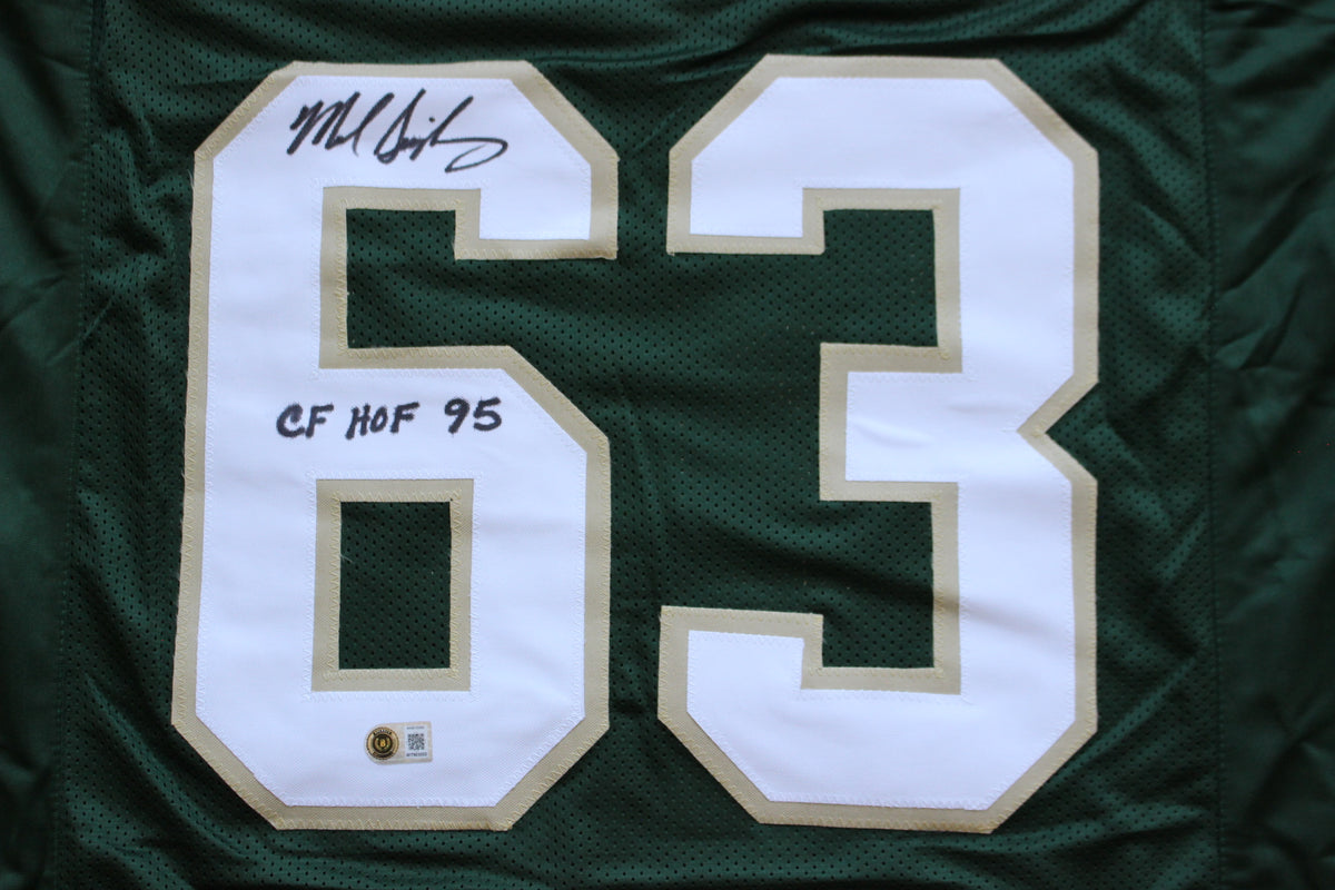 MIKE SINGLETARY BAYLOR BEARS SIGNED ROAD JERSEY w/CFHOF95 Bears BAS