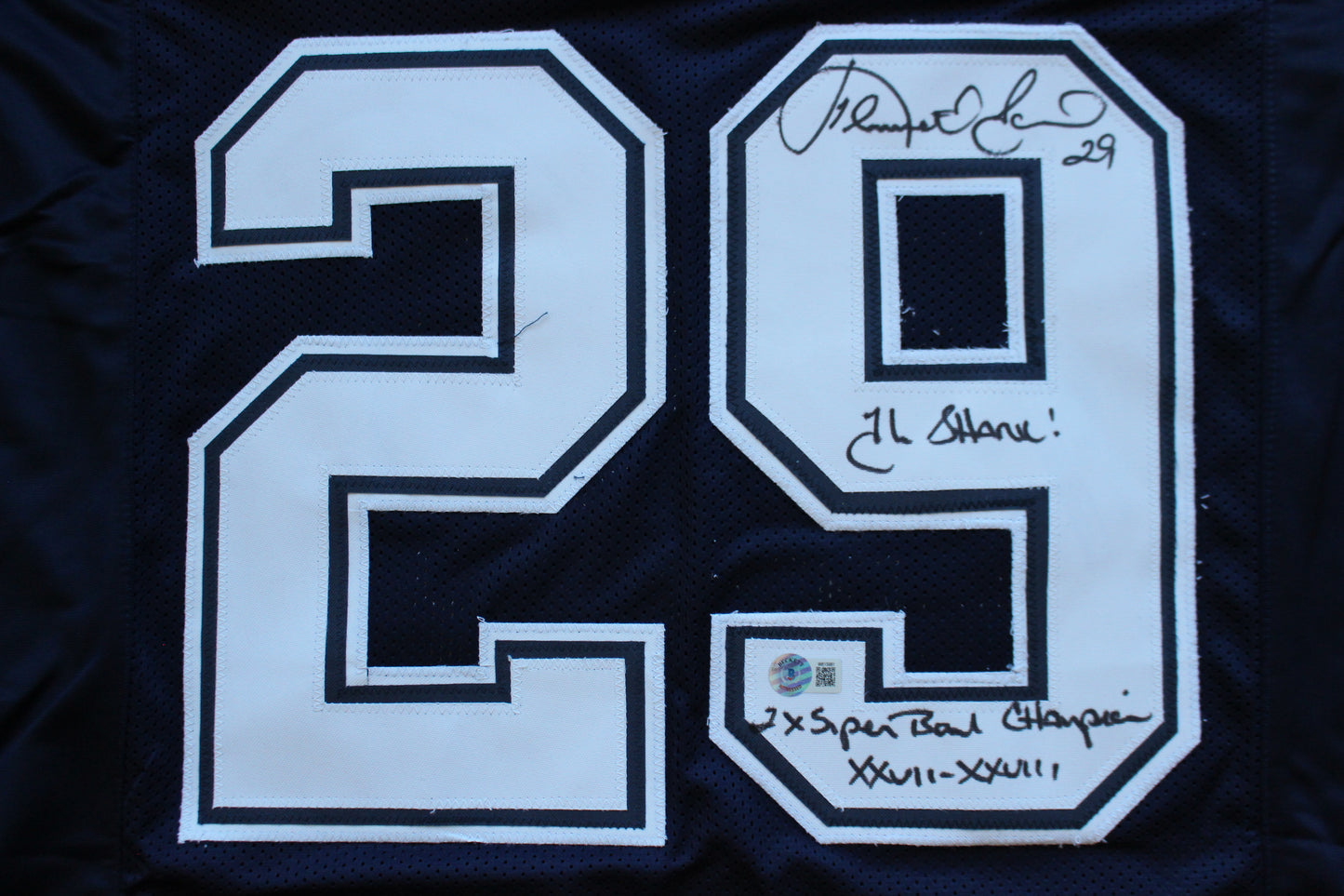 KENNETH KENNY GANT DALLAS COWBOYS SIGNED ROAD JERSEY Large w/INSCs BAS COA