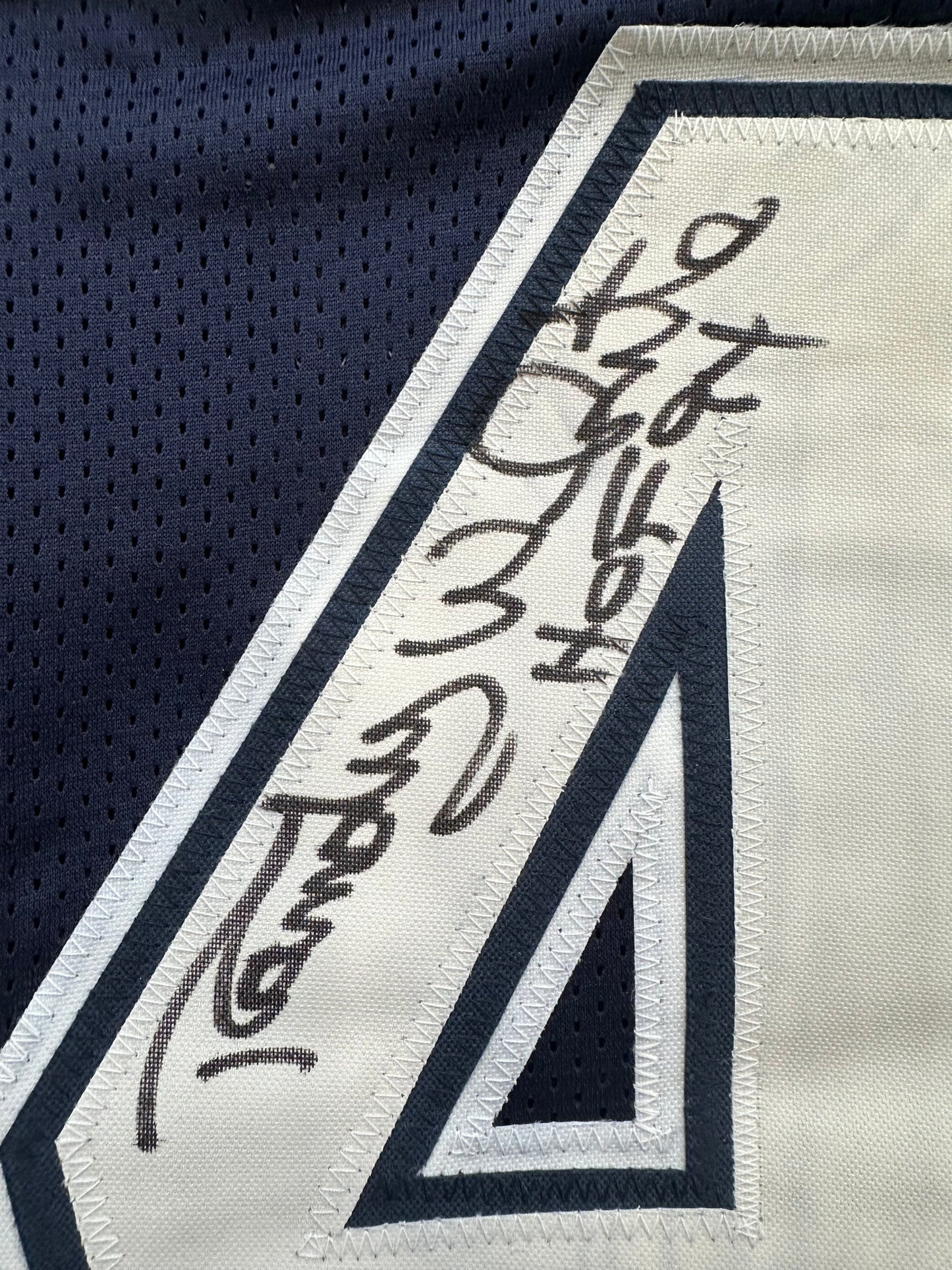 RANDY WHITE DALLAS COWBOYS SIGNED BLUE JERSEY w/HOF 94 INSCRIPTION BAS