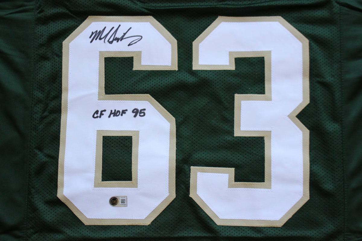 MIKE SINGLETARY BAYLOR BEARS SIGNED ROAD JERSEY w/CFHOF95 Bears BAS