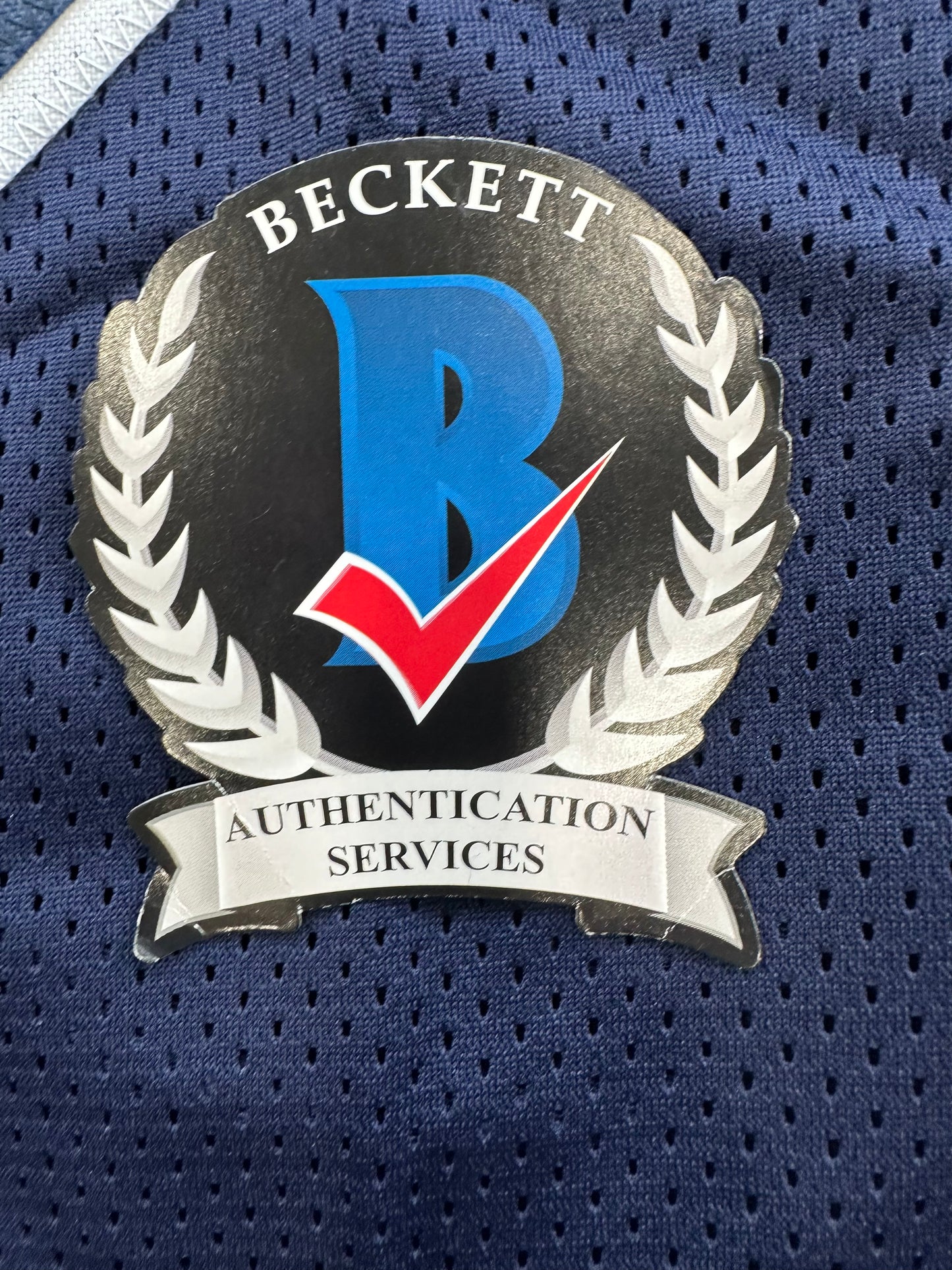 RANDY WHITE DALLAS COWBOYS SIGNED BLUE JERSEY w/HOF 94 INSCRIPTION BAS