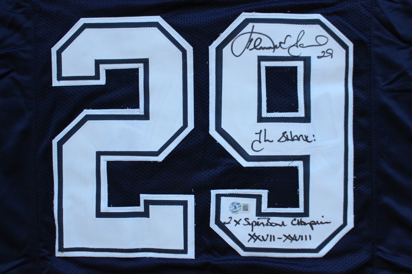 KENNETH KENNY GANT DALLAS COWBOYS SIGNED ROAD JERSEY Large w/INSCs BAS COA