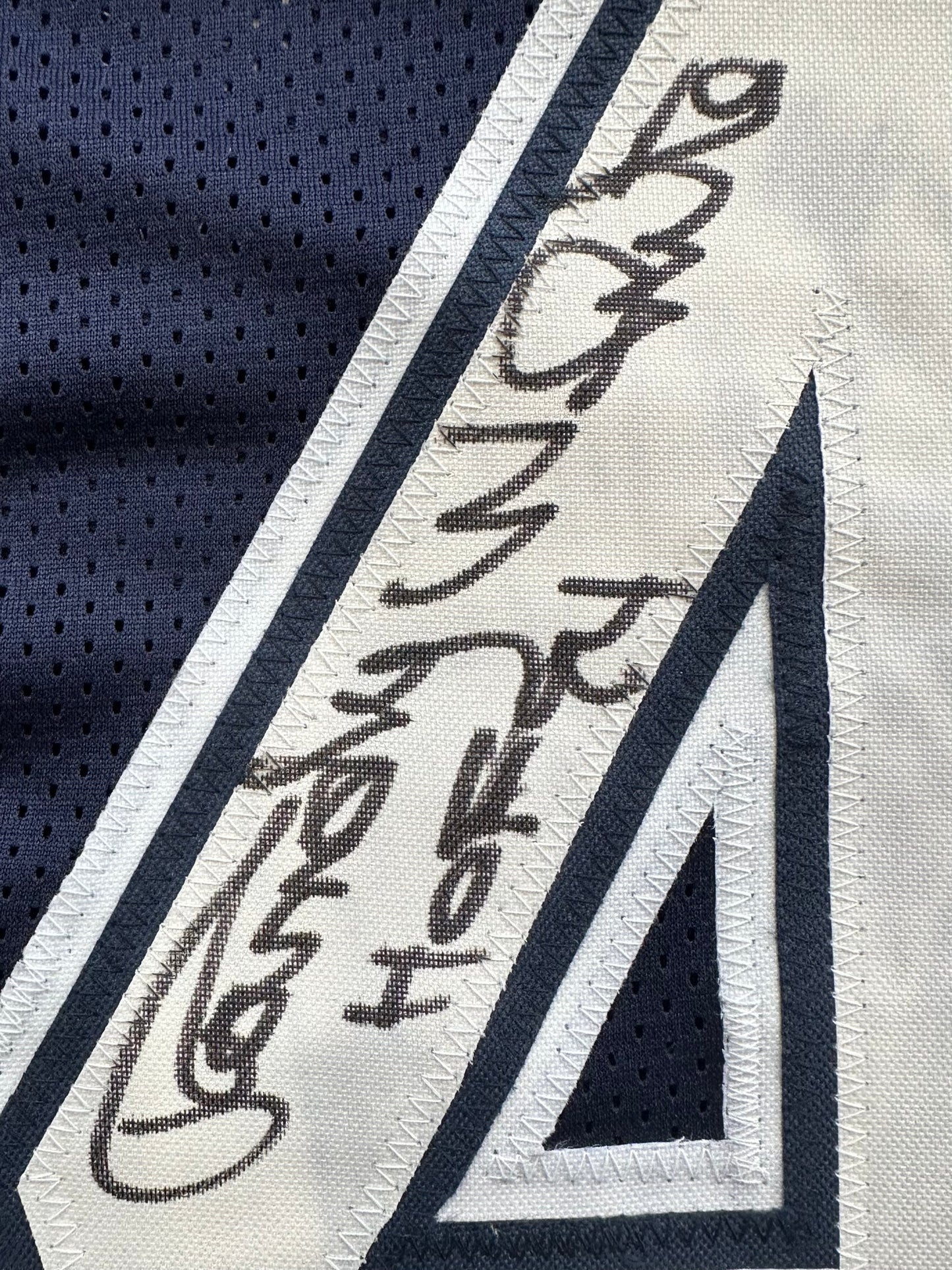 RANDY WHITE DALLAS COWBOYS SIGNED BLUE JERSEY w/HOF 94 INSCRIPTION BAS