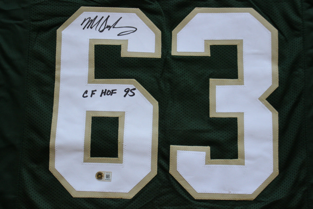 MIKE SINGLETARY BAYLOR BEARS SIGNED ROAD JERSEY w/CFHOF95 Bears BAS