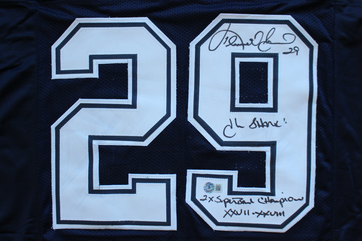 KENNETH KENNY GANT DALLAS COWBOYS SIGNED ROAD JERSEY Large w/INSCs BAS COA