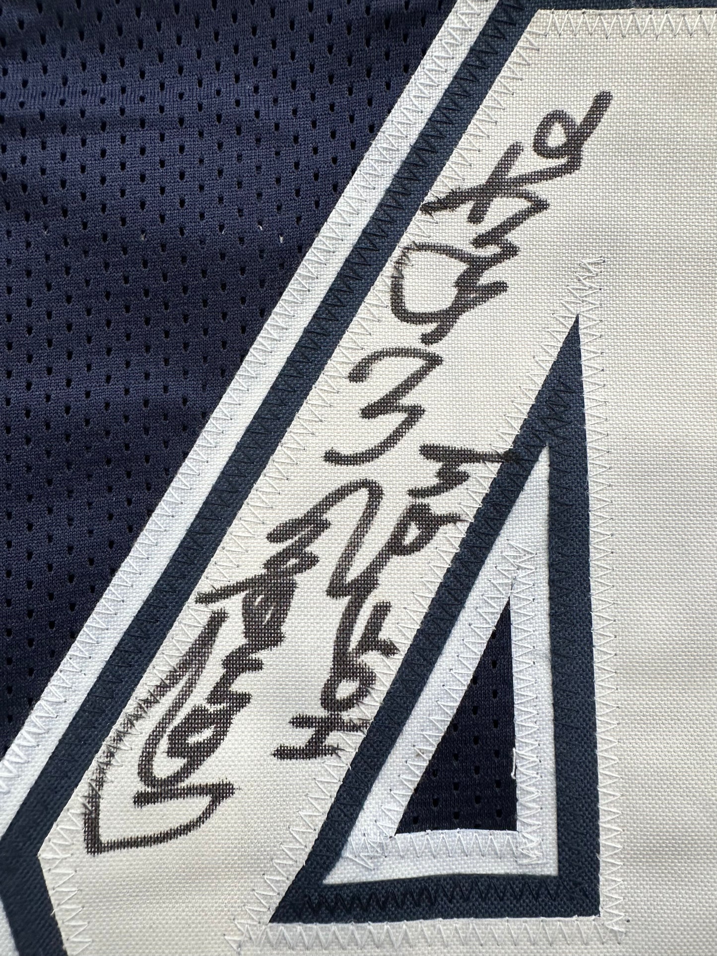 RANDY WHITE DALLAS COWBOYS SIGNED BLUE JERSEY w/HOF 94 INSCRIPTION BAS