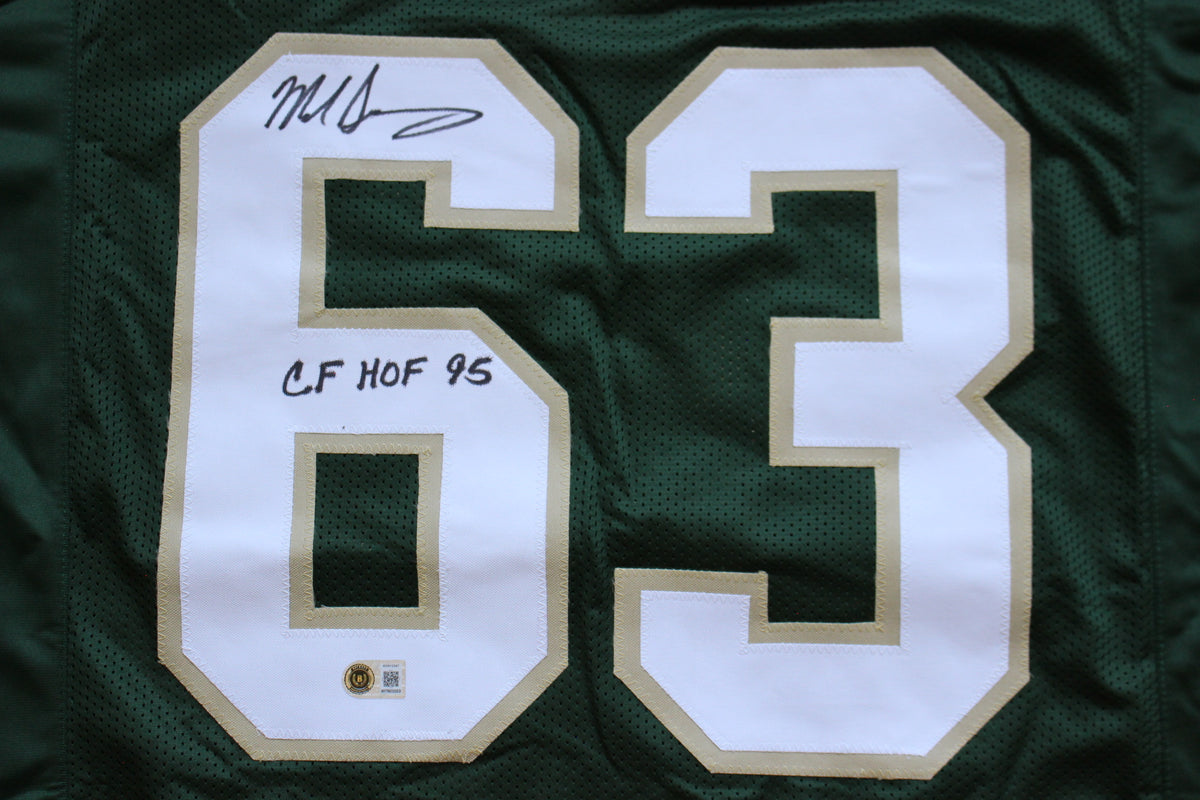 MIKE SINGLETARY BAYLOR BEARS SIGNED ROAD JERSEY w/CFHOF95 Bears BAS