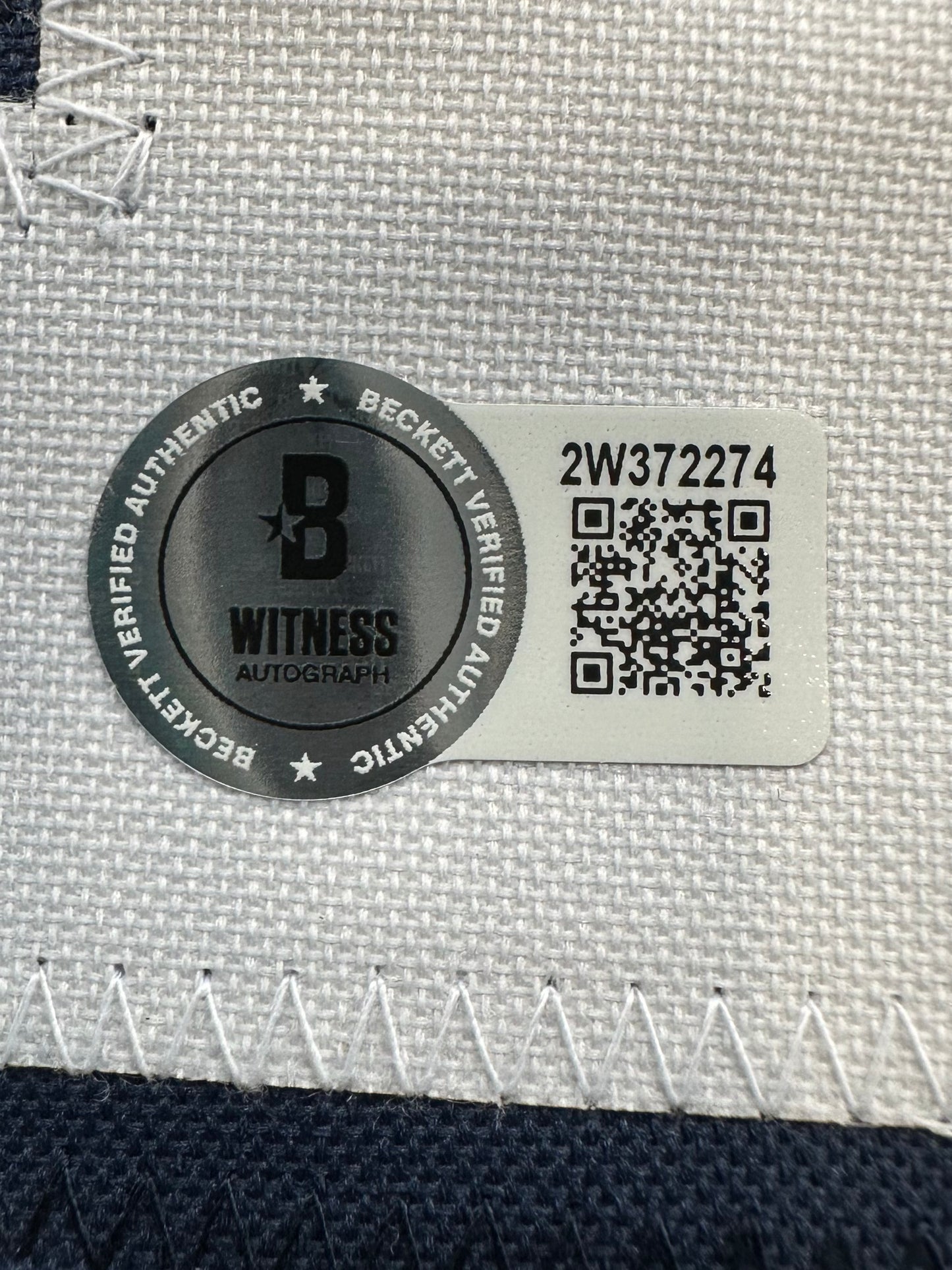 RANDY WHITE DALLAS COWBOYS SIGNED BLUE JERSEY w/HOF 94 INSCRIPTION BAS