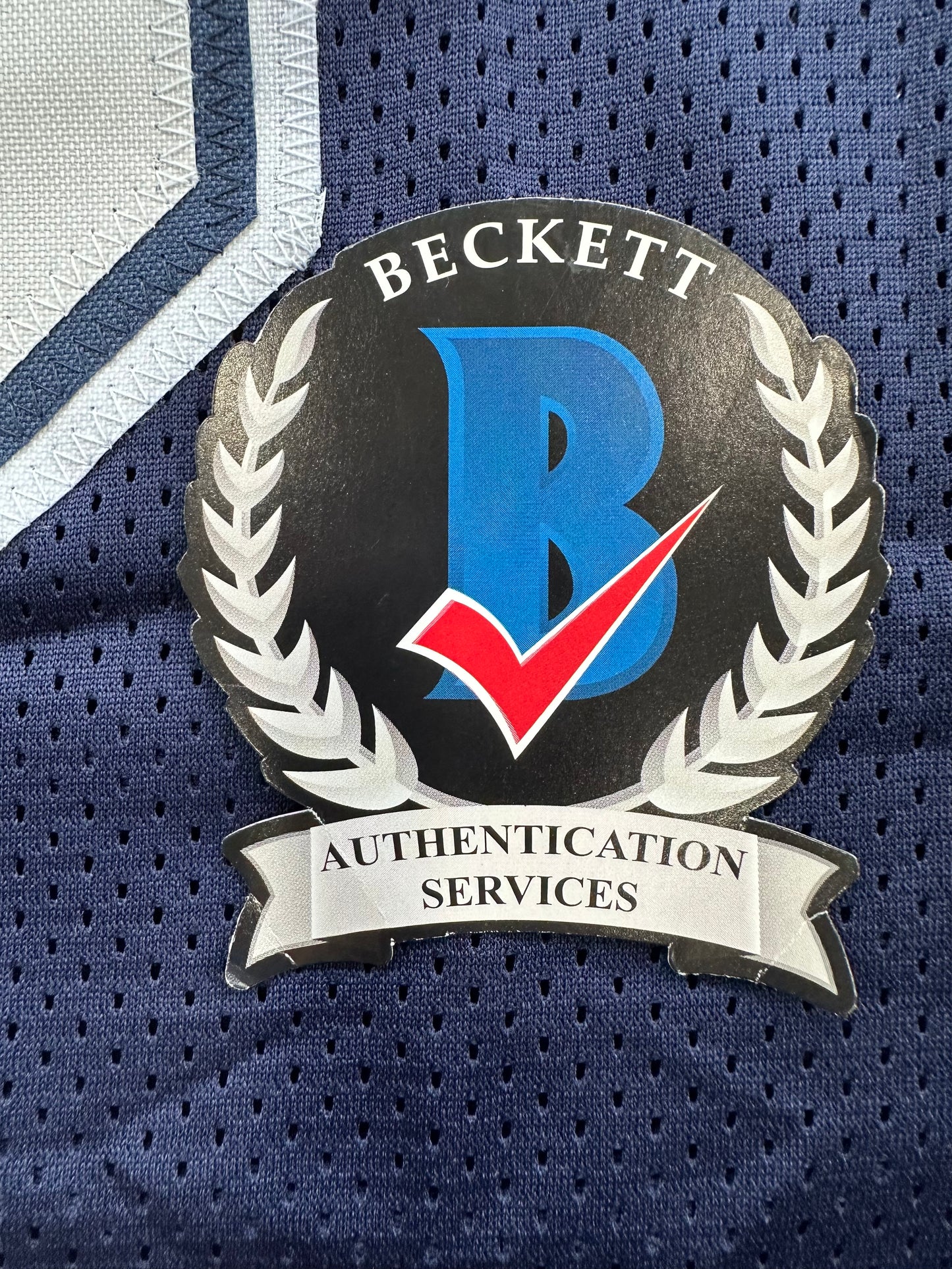 RANDY WHITE DALLAS COWBOYS SIGNED BLUE JERSEY w/HOF 94 INSCRIPTION BAS