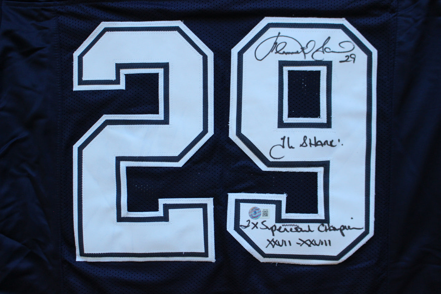 KENNETH KENNY GANT DALLAS COWBOYS SIGNED ROAD JERSEY Large w/INSCs BAS COA