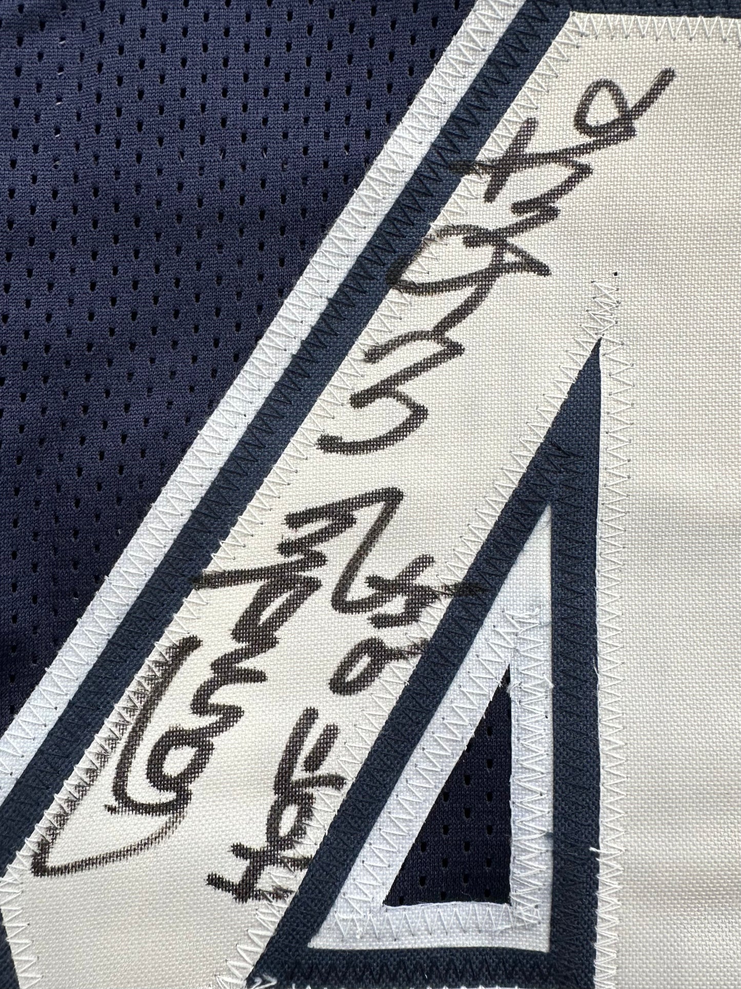 RANDY WHITE DALLAS COWBOYS SIGNED BLUE JERSEY w/HOF 94 INSCRIPTION BAS