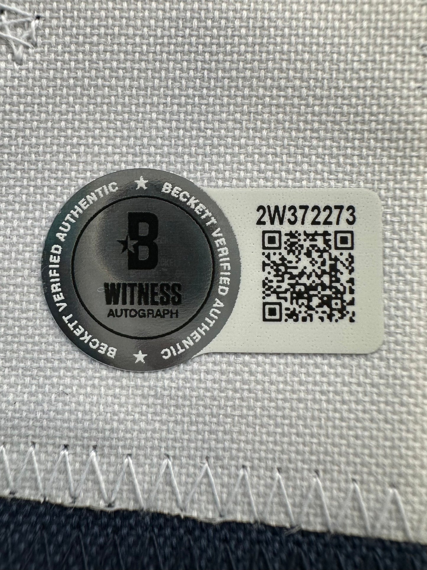 RANDY WHITE DALLAS COWBOYS SIGNED BLUE JERSEY w/HOF 94 INSCRIPTION BAS