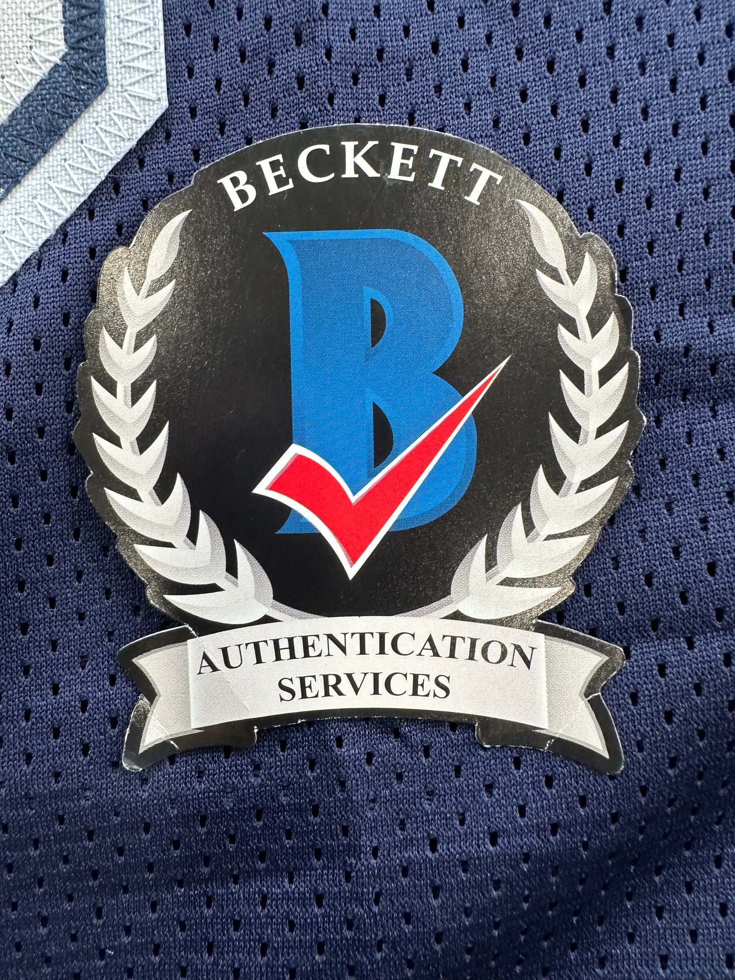 RANDY WHITE DALLAS COWBOYS SIGNED BLUE JERSEY w/HOF 94 INSCRIPTION BAS