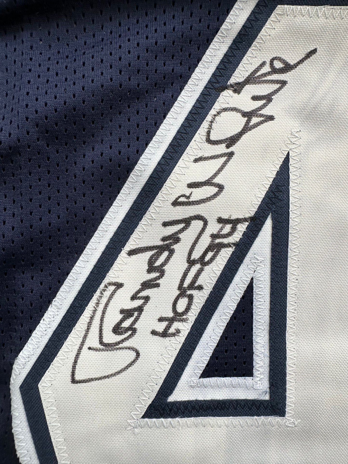 RANDY WHITE DALLAS COWBOYS SIGNED BLUE JERSEY w/HOF 94 INSCRIPTION BAS