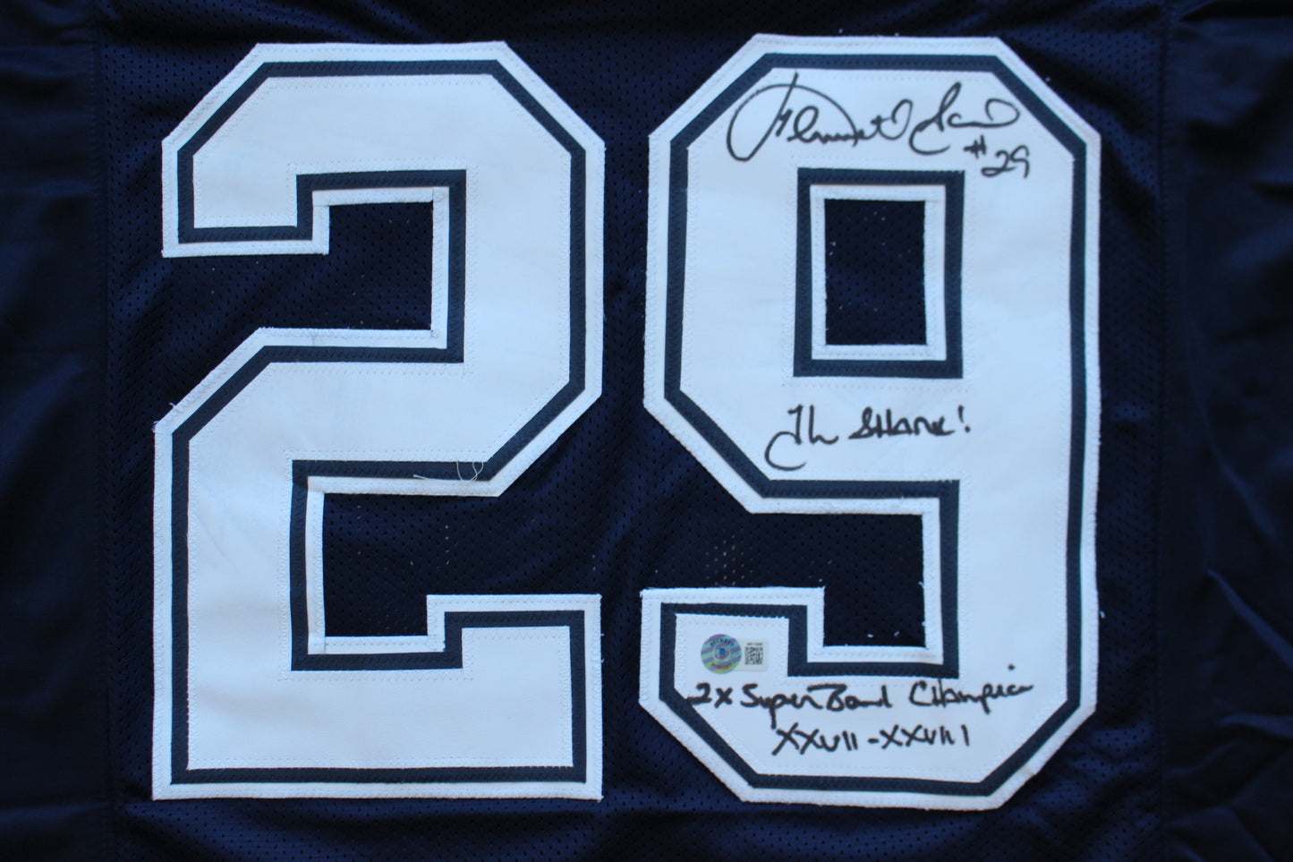 KENNETH KENNY GANT DALLAS COWBOYS SIGNED ROAD JERSEY Large w/INSCs BAS COA