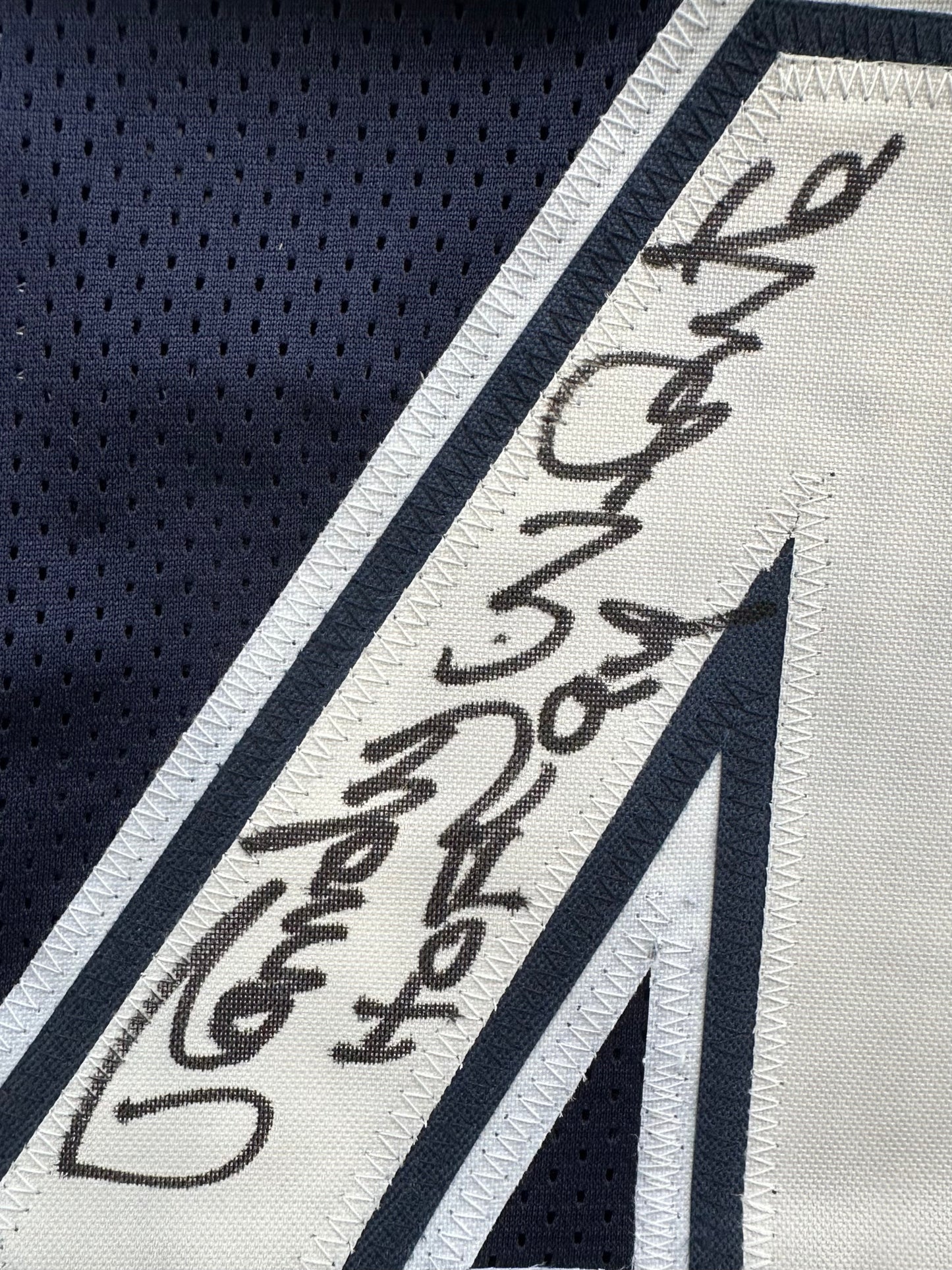 RANDY WHITE DALLAS COWBOYS SIGNED BLUE JERSEY w/HOF 94 INSCRIPTION BAS