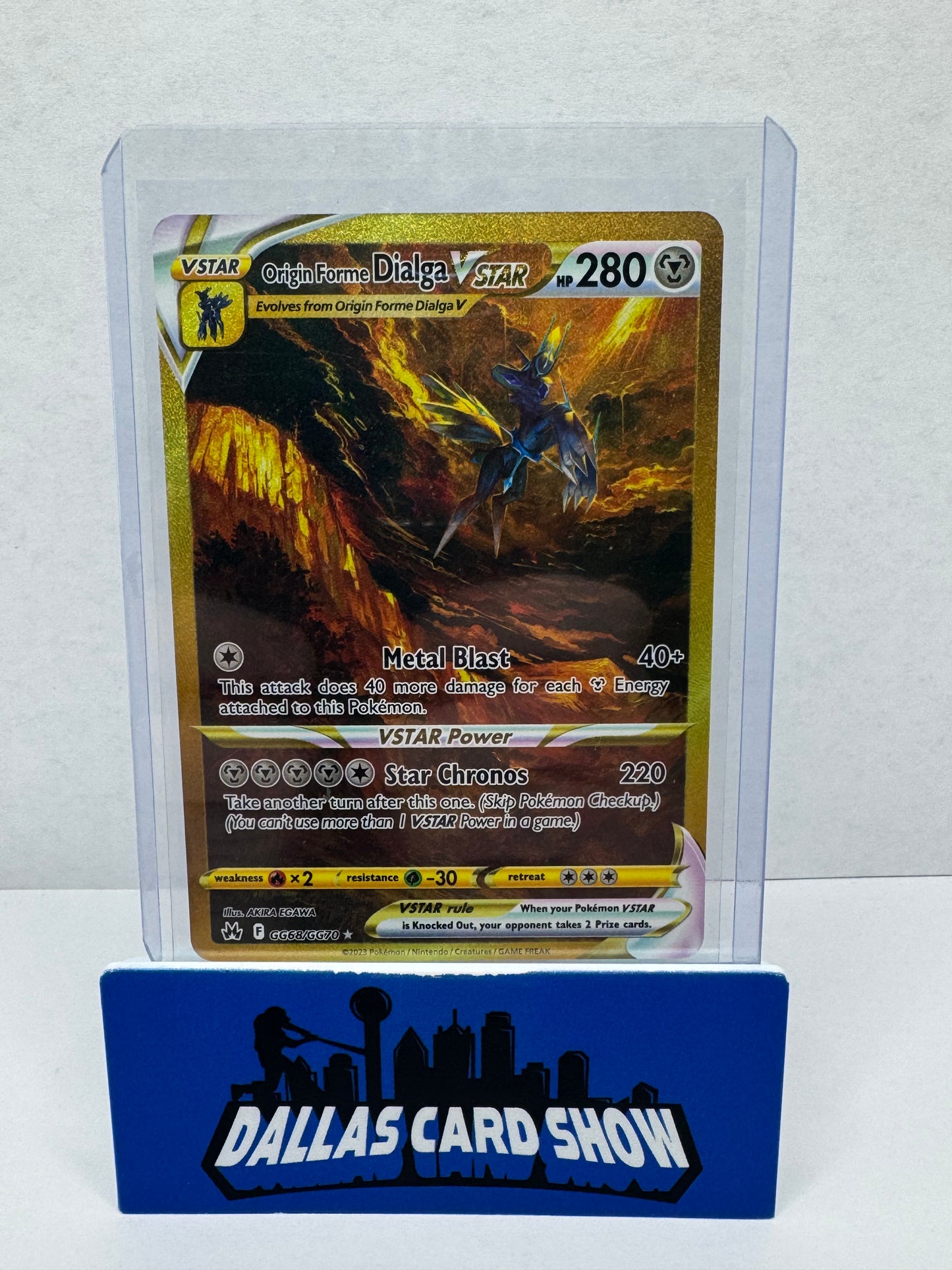 2023 Pokemon - Origin Forme Dialga VSTAR - GG68/GG70 Crown Zenith