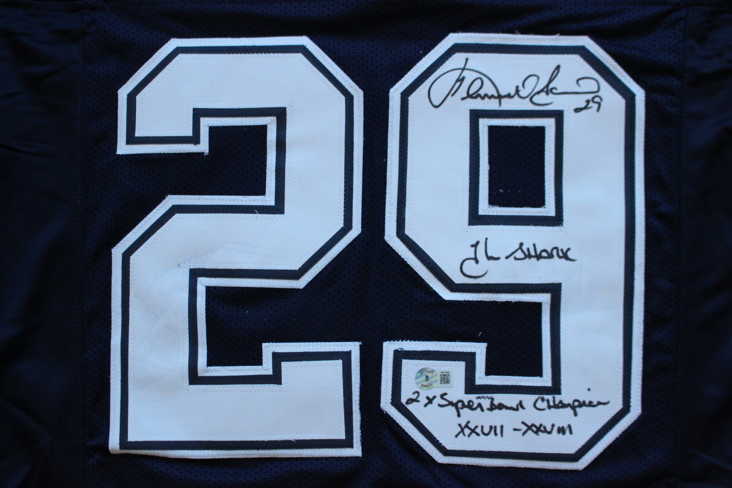 KENNETH KENNY GANT DALLAS COWBOYS SIGNED ROAD JERSEY Large w/INSCs BAS COA