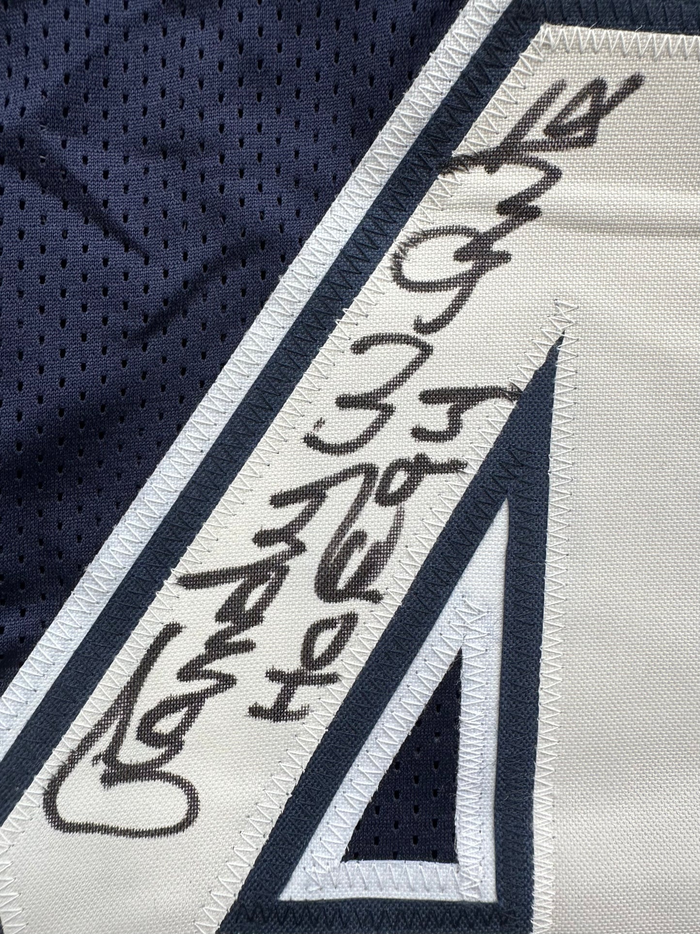 RANDY WHITE DALLAS COWBOYS SIGNED BLUE JERSEY w/HOF 94 INSCRIPTION BAS
