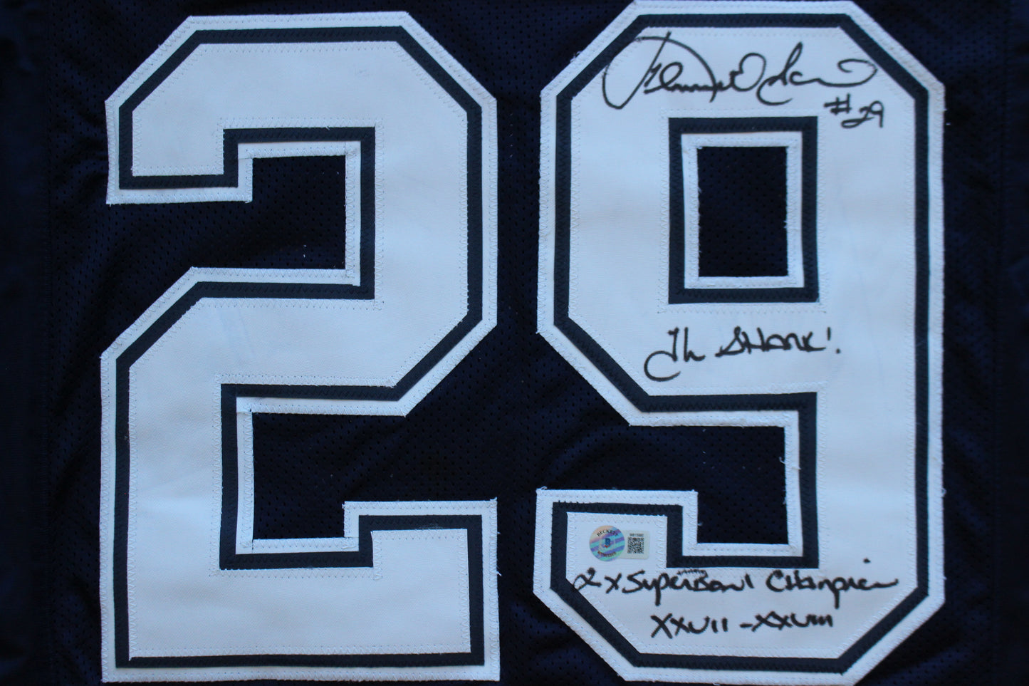 KENNETH KENNY GANT DALLAS COWBOYS SIGNED ROAD JERSEY Large w/INSCs BAS COA