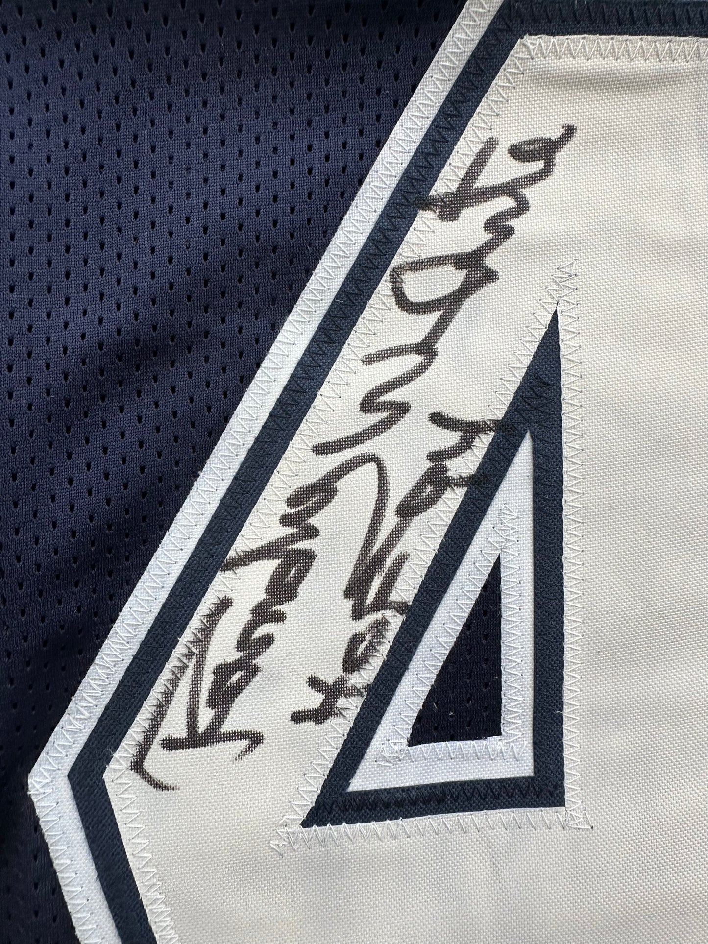 RANDY WHITE DALLAS COWBOYS SIGNED BLUE JERSEY w/HOF 94 INSCRIPTION BAS