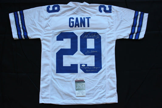 KENNETH KENNY GANT DALLAS COWBOYS SIGNED HOME JERSEY Medium w/INSCs JSA COA