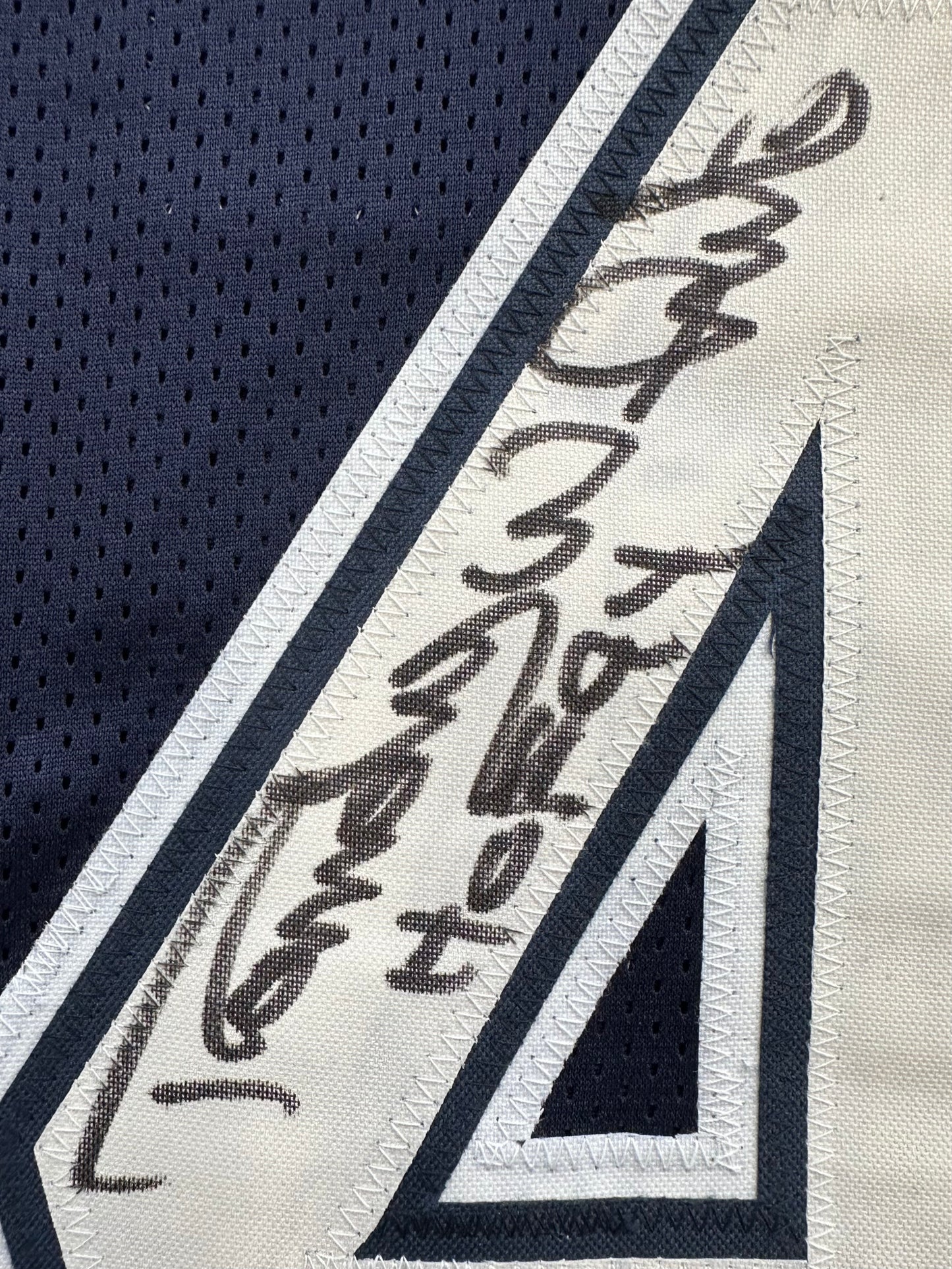 RANDY WHITE DALLAS COWBOYS SIGNED BLUE JERSEY w/HOF 94 INSCRIPTION BAS