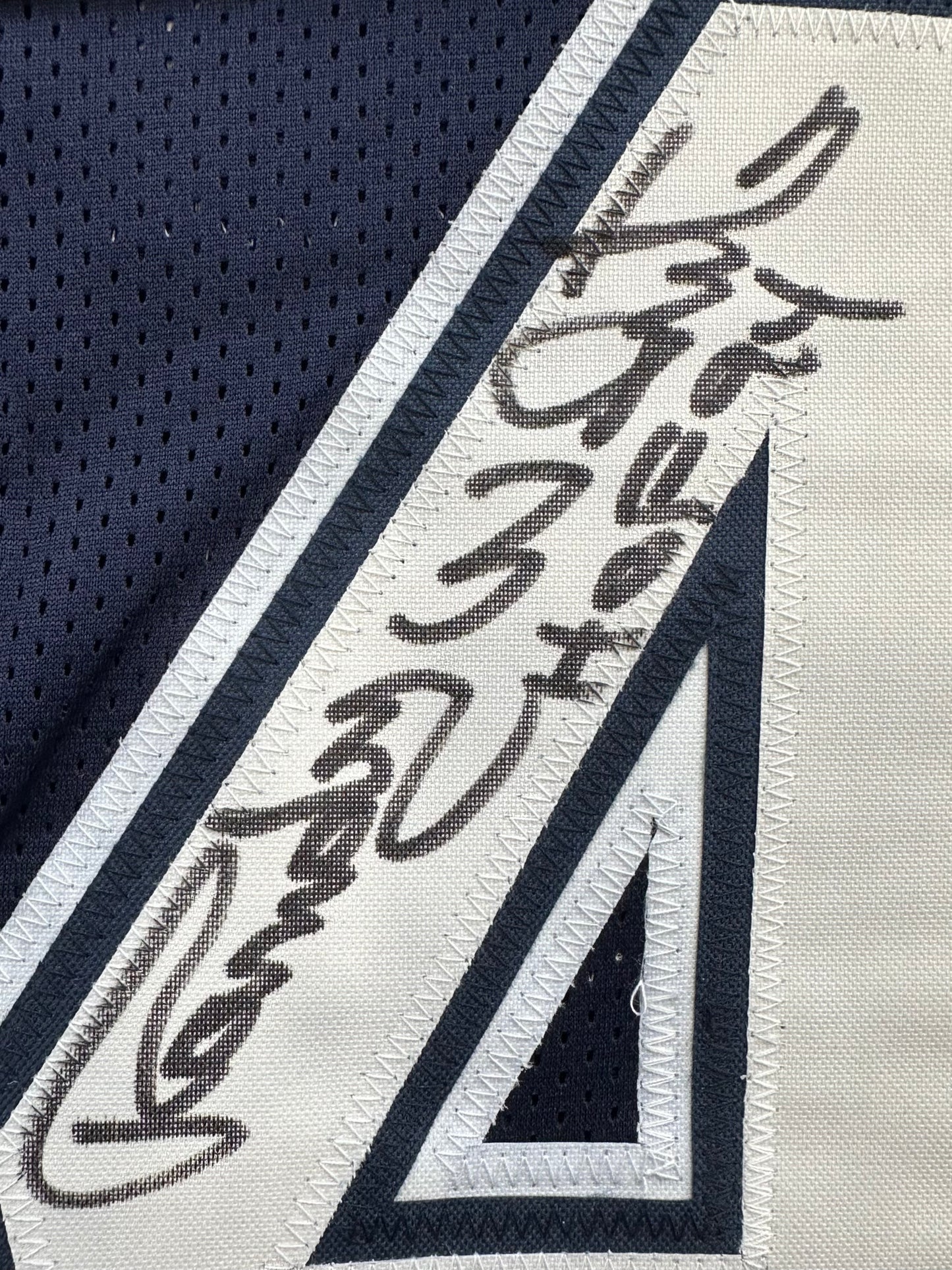 RANDY WHITE DALLAS COWBOYS SIGNED BLUE JERSEY w/HOF 94 INSCRIPTION BAS