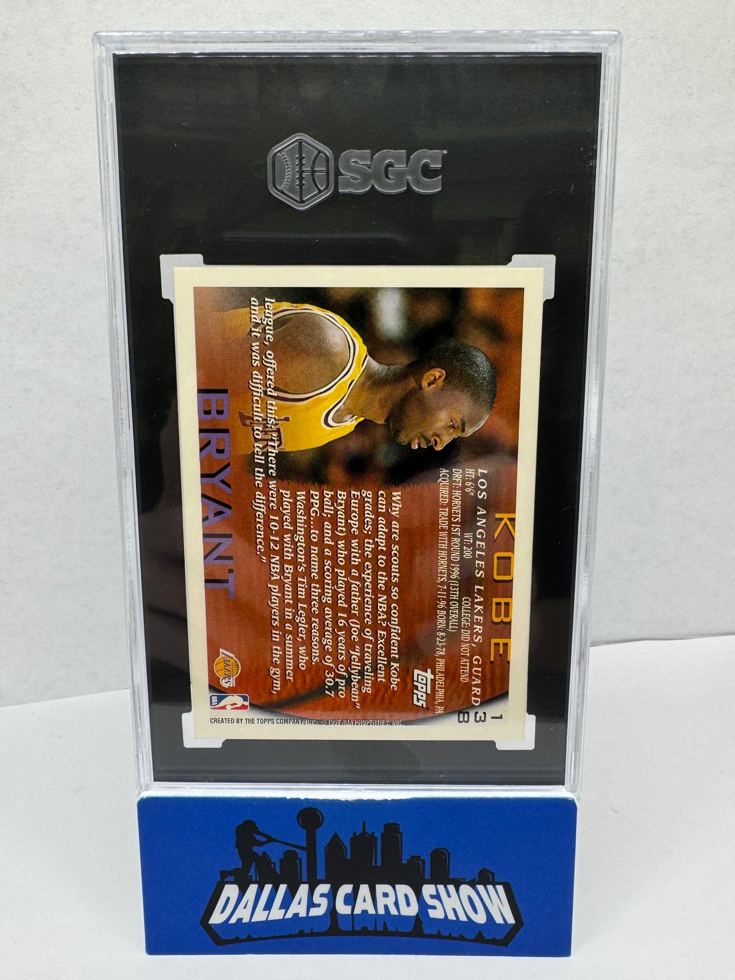 1996-97 Topps Kobe Bryant #138 SGC 9