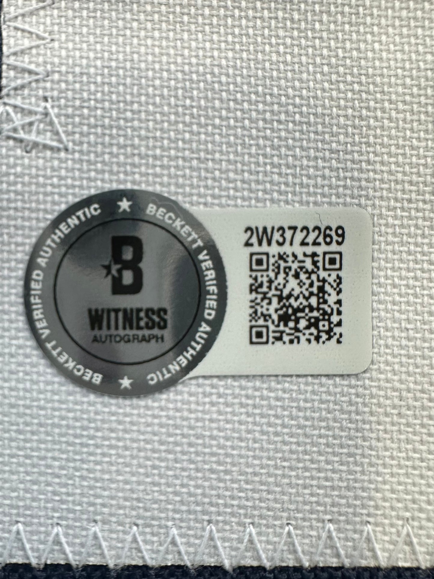 RANDY WHITE DALLAS COWBOYS SIGNED BLUE JERSEY w/HOF 94 INSCRIPTION BAS