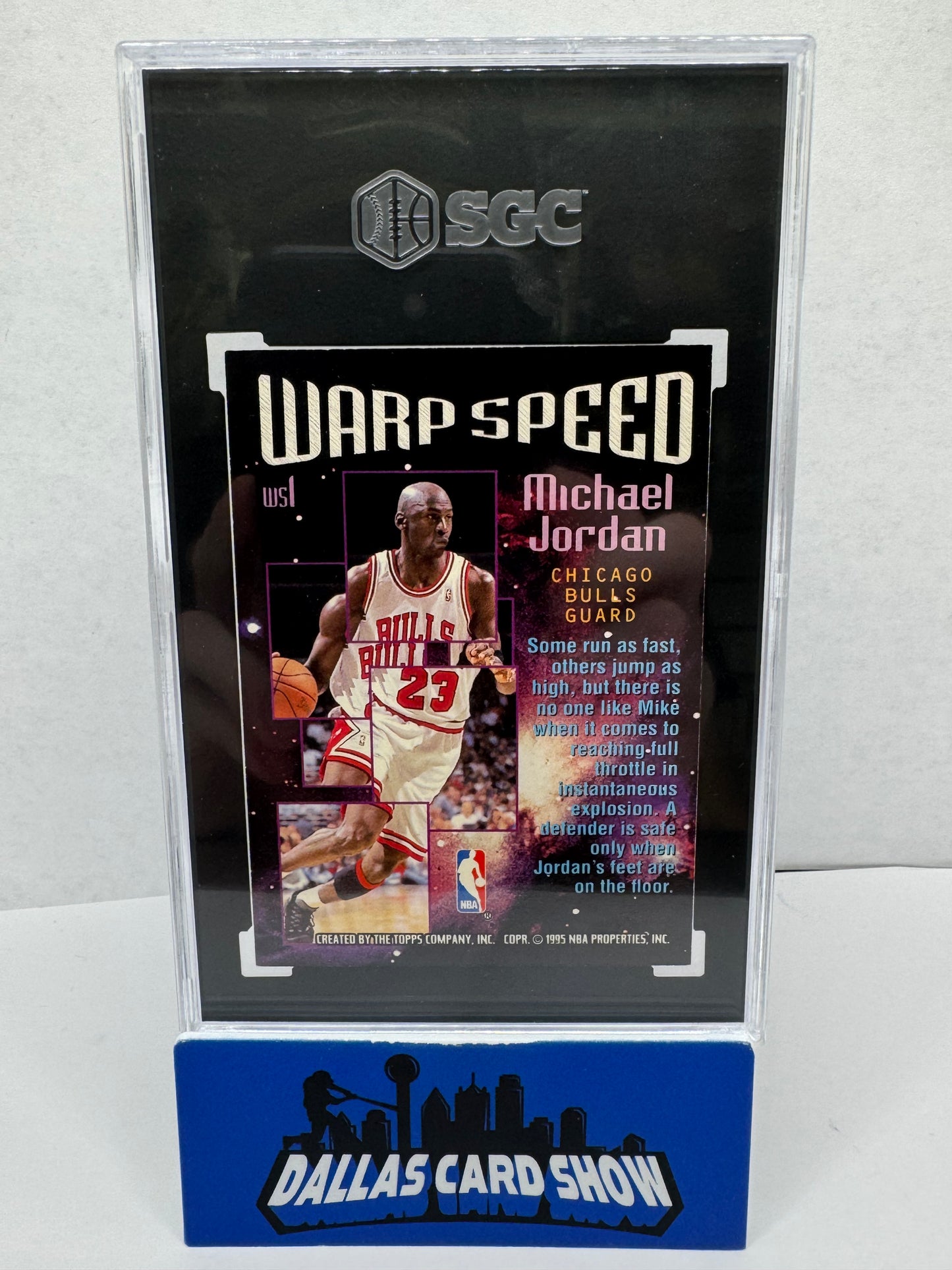 1995-96 Stadium Club Michael Jordan Warp Speed WS1 SGC 8