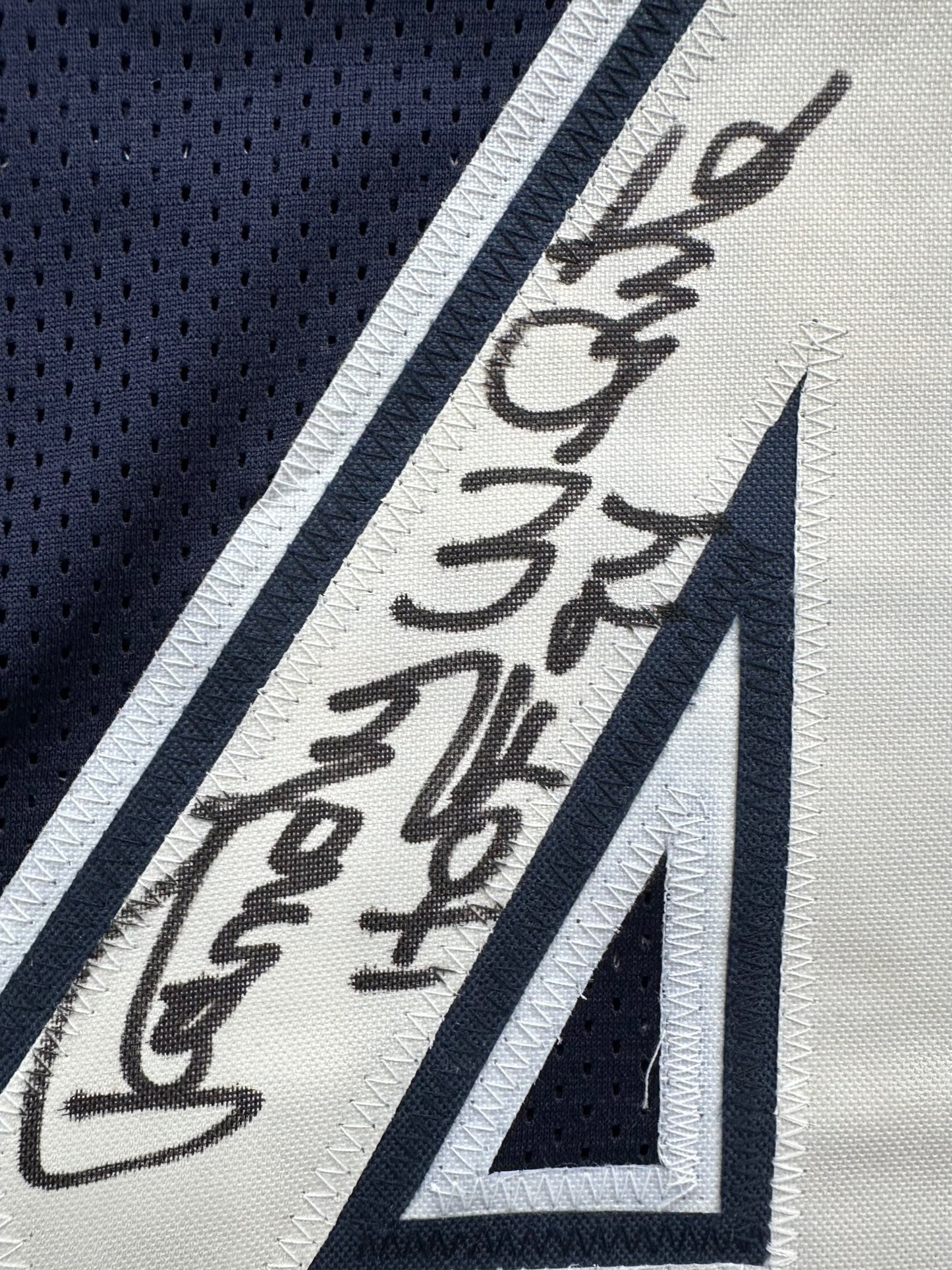 RANDY WHITE DALLAS COWBOYS SIGNED BLUE JERSEY w/HOF 94 INSCRIPTION BAS