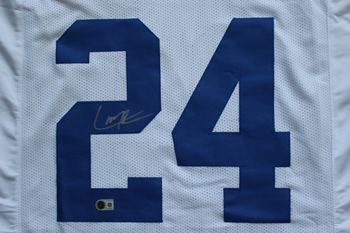 LARRY BROWN DALLAS COWBOYS SIGNED JERSEY TCU BAS
