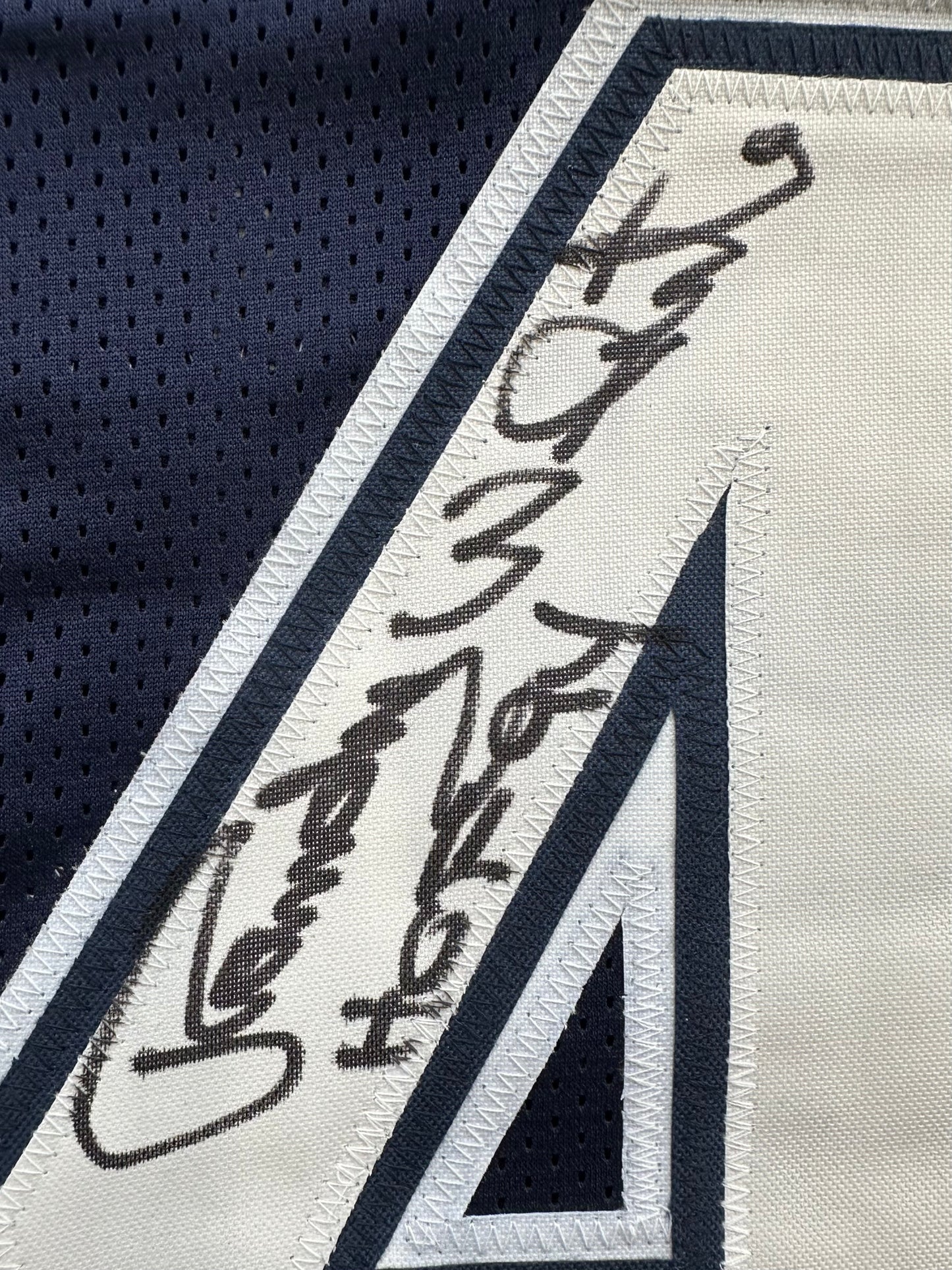 RANDY WHITE DALLAS COWBOYS SIGNED BLUE JERSEY w/HOF 94 INSCRIPTION BAS