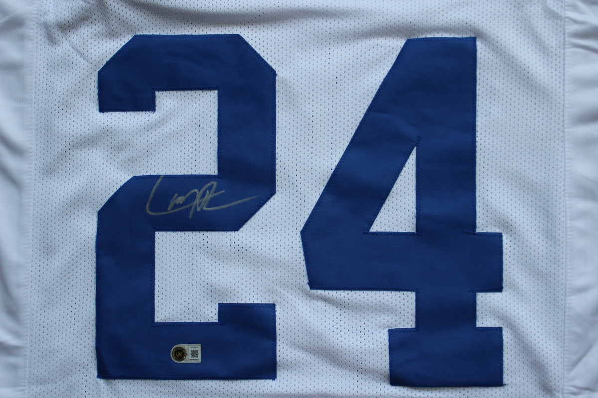 LARRY BROWN DALLAS COWBOYS SIGNED JERSEY TCU BAS