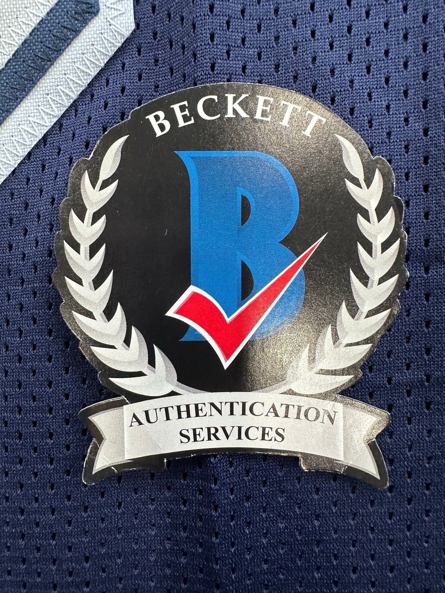 RANDY WHITE DALLAS COWBOYS SIGNED BLUE JERSEY w/HOF 94 INSCRIPTION BAS