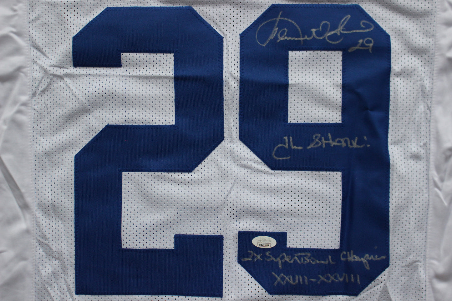 KENNETH KENNY GANT DALLAS COWBOYS SIGNED HOME JERSEY Large w/INSCs JSA COA