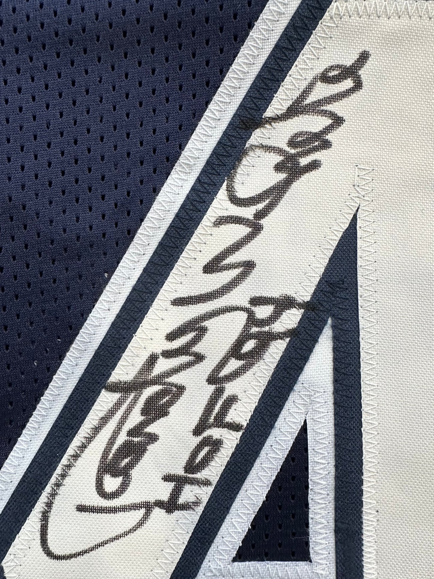 RANDY WHITE DALLAS COWBOYS SIGNED BLUE JERSEY w/HOF 94 INSCRIPTION BAS