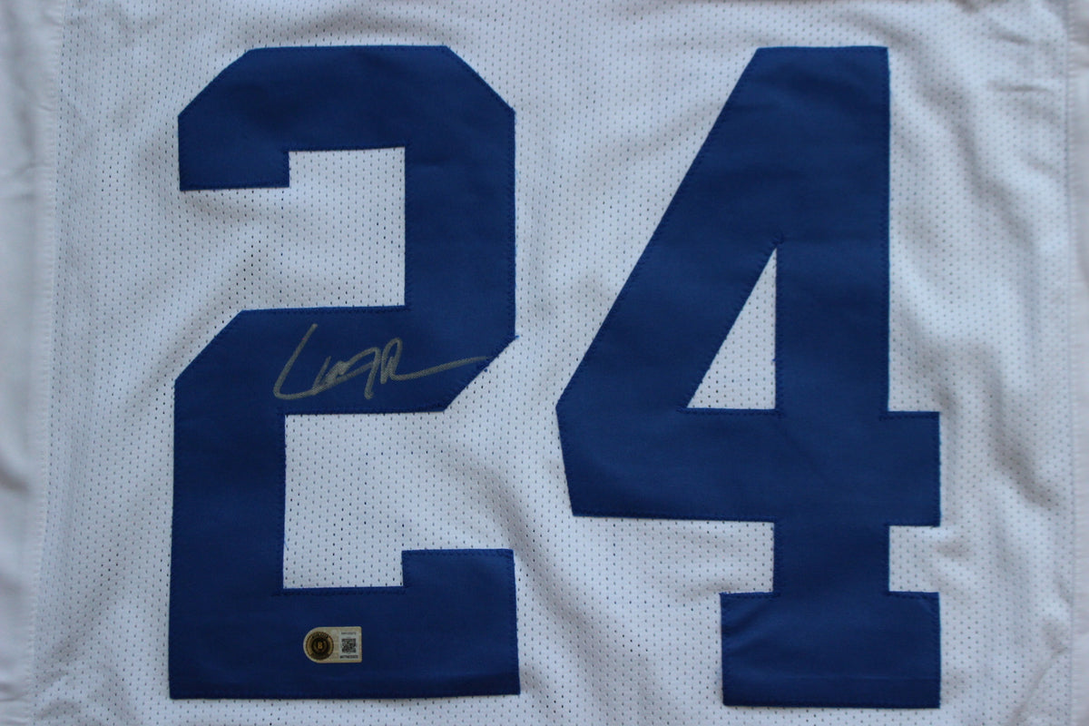 LARRY BROWN DALLAS COWBOYS SIGNED JERSEY TCU BAS