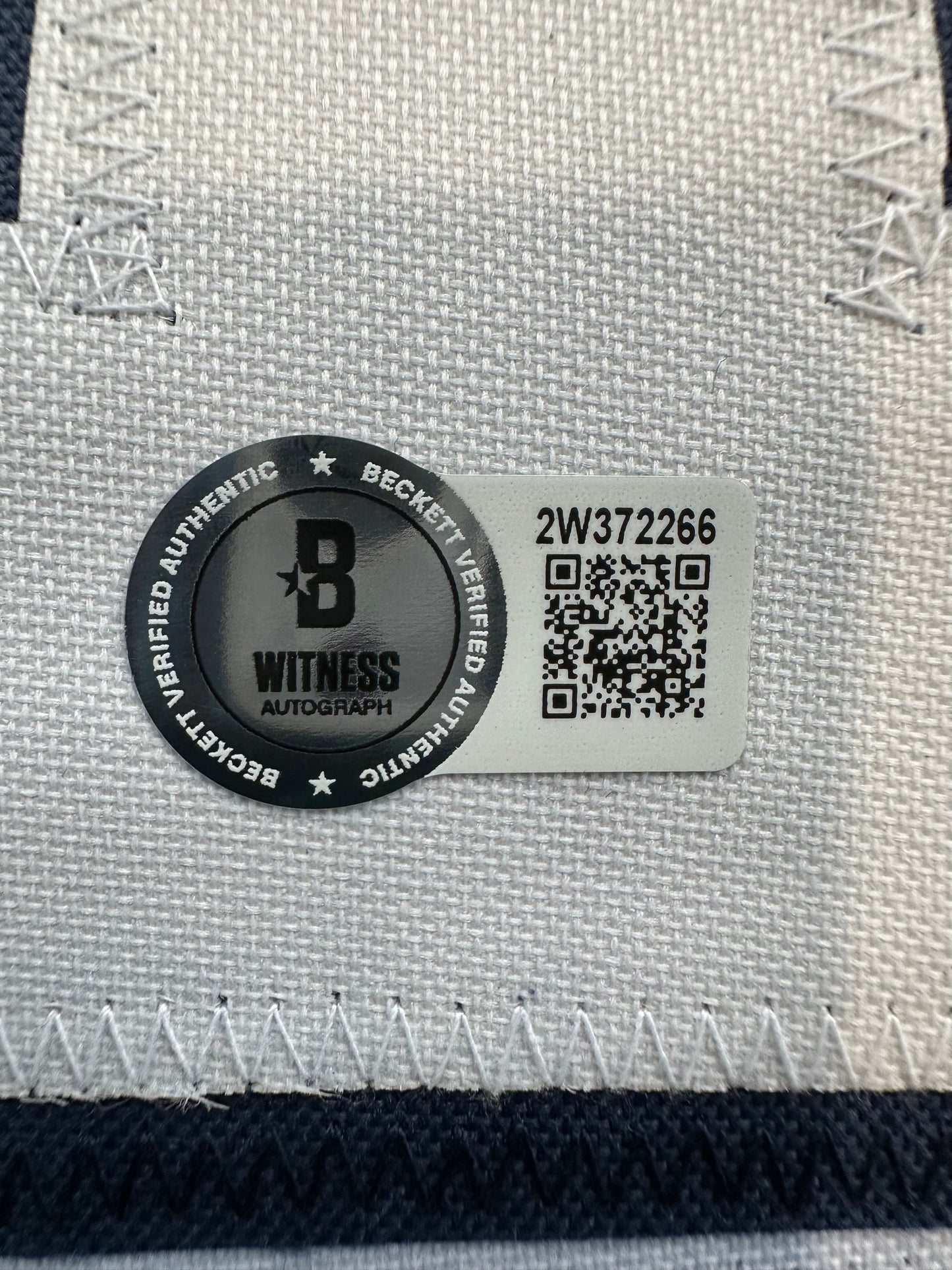 RANDY WHITE DALLAS COWBOYS SIGNED BLUE JERSEY w/HOF 94 INSCRIPTION BAS