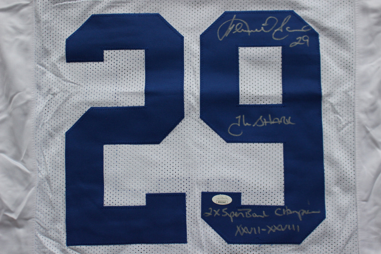 KENNETH KENNY GANT DALLAS COWBOYS SIGNED HOME JERSEY Large w/INSCs JSA COA