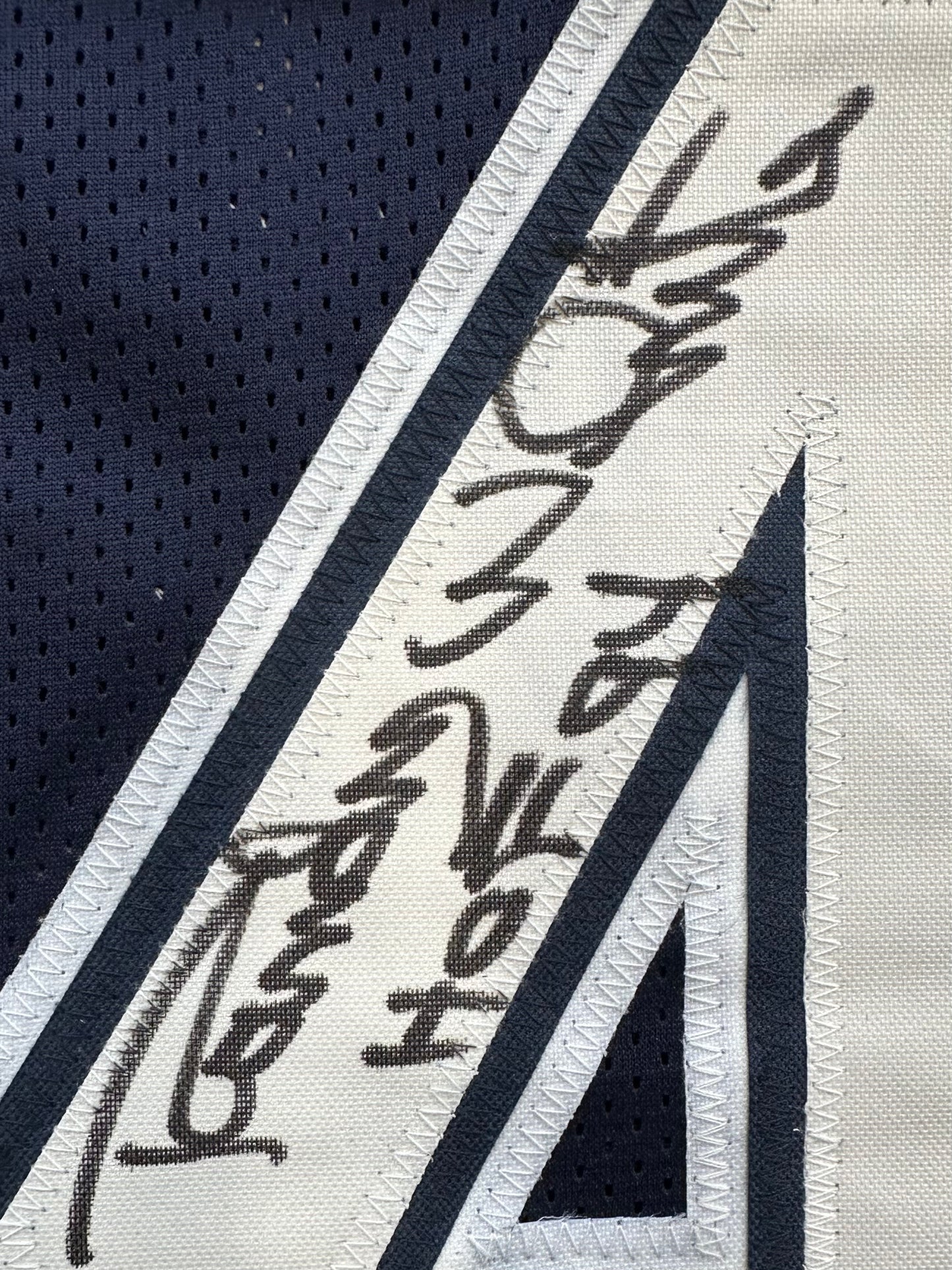 RANDY WHITE DALLAS COWBOYS SIGNED BLUE JERSEY w/HOF 94 INSCRIPTION BAS