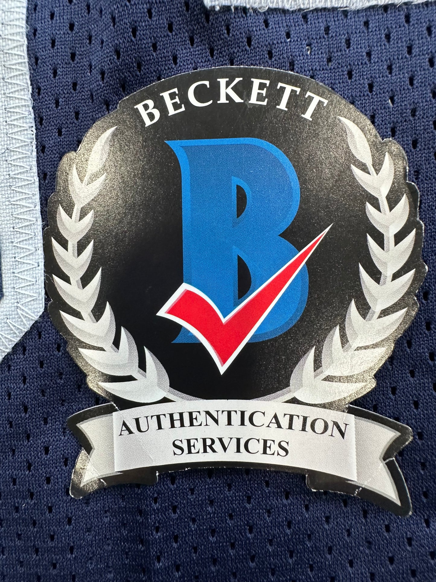 RANDY WHITE DALLAS COWBOYS SIGNED BLUE JERSEY w/HOF 94 INSCRIPTION BAS