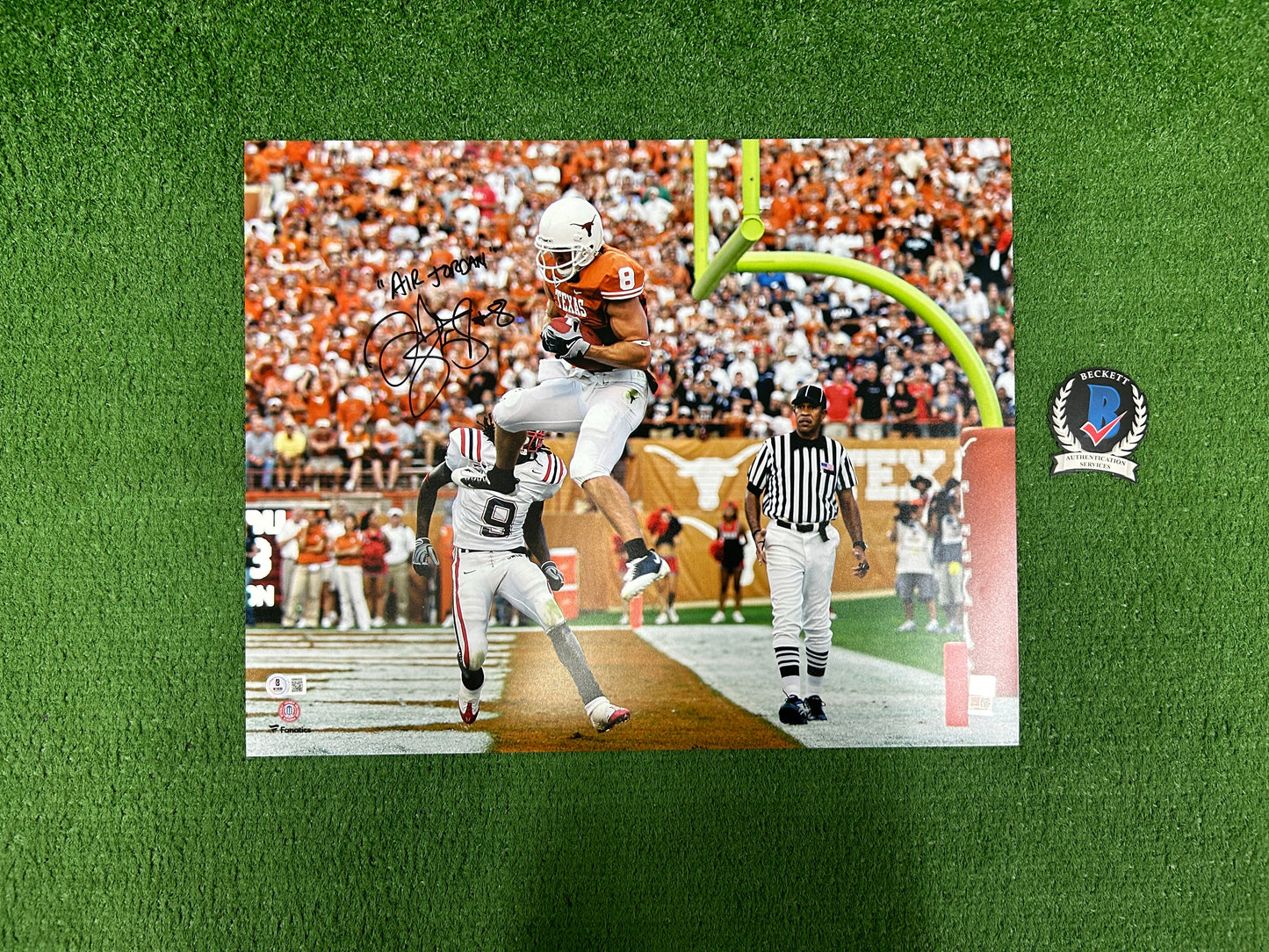 JORDAN SHIPLEY Texas Longhorns SIGNED 16x20 PHOTO w/AIR JORDAN BAS COA