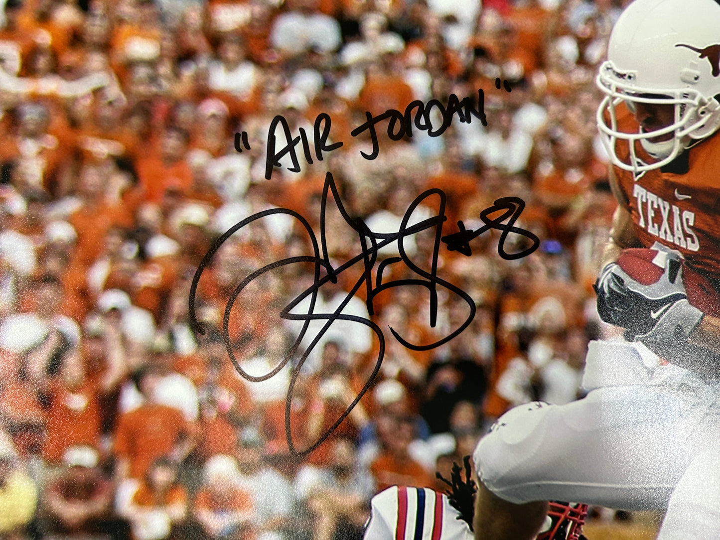 JORDAN SHIPLEY Texas Longhorns SIGNED 16x20 PHOTO w/AIR JORDAN BAS COA