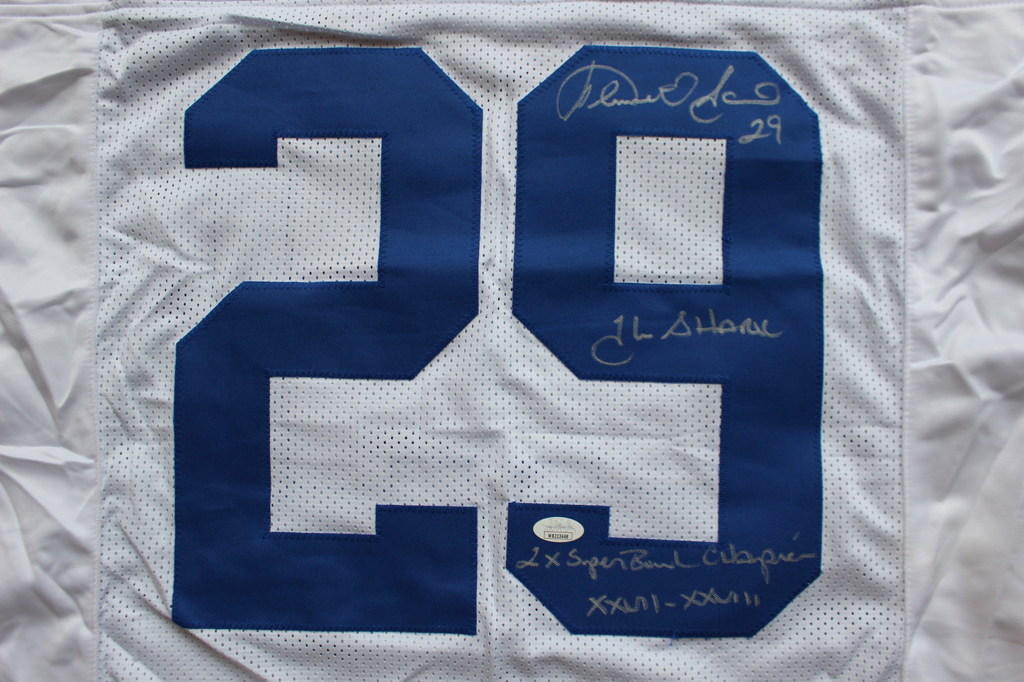 KENNETH KENNY GANT DALLAS COWBOYS SIGNED HOME JERSEY Large w/INSCs JSA COA