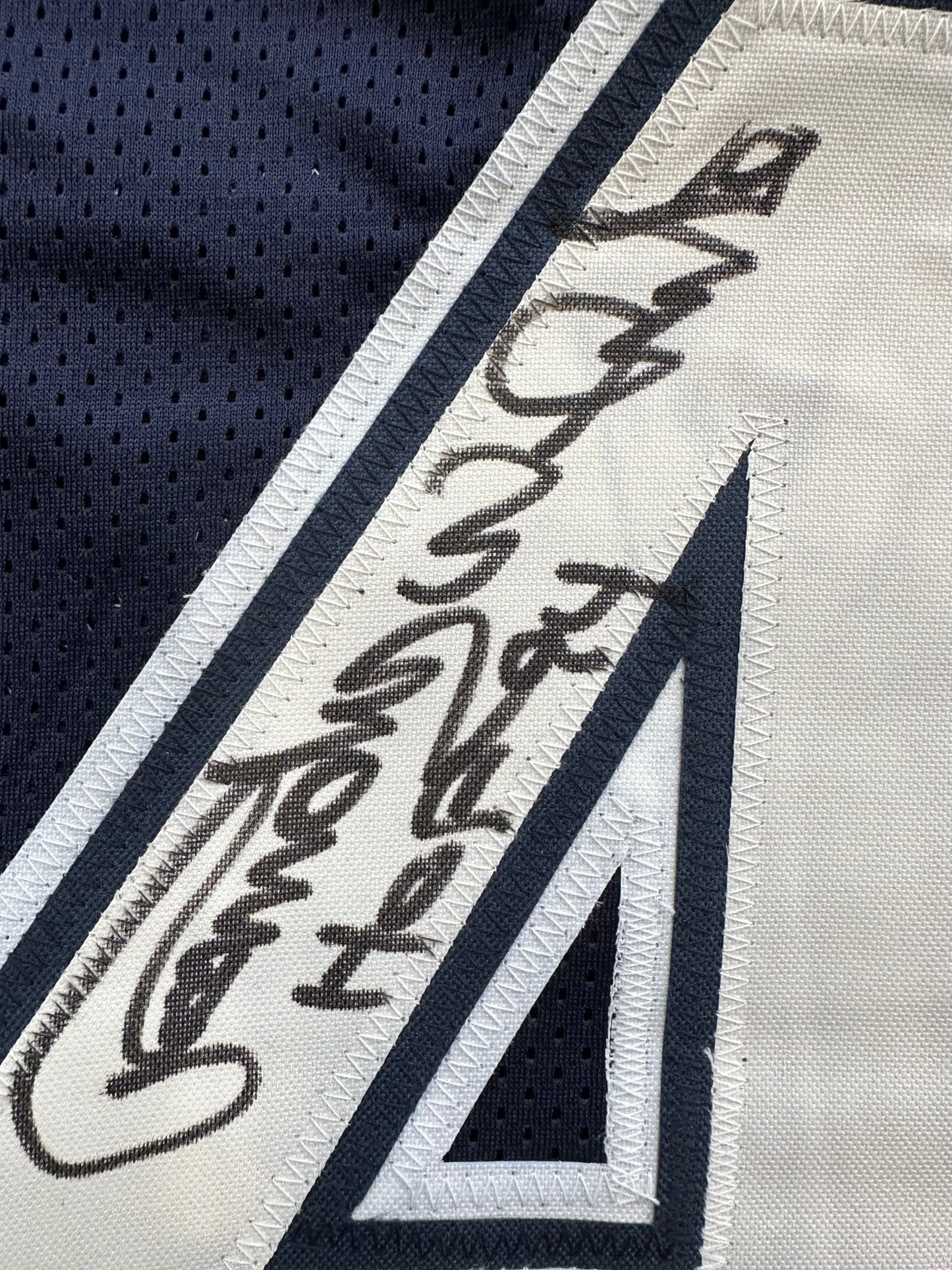 RANDY WHITE DALLAS COWBOYS SIGNED BLUE JERSEY w/HOF 94 INSCRIPTION BAS