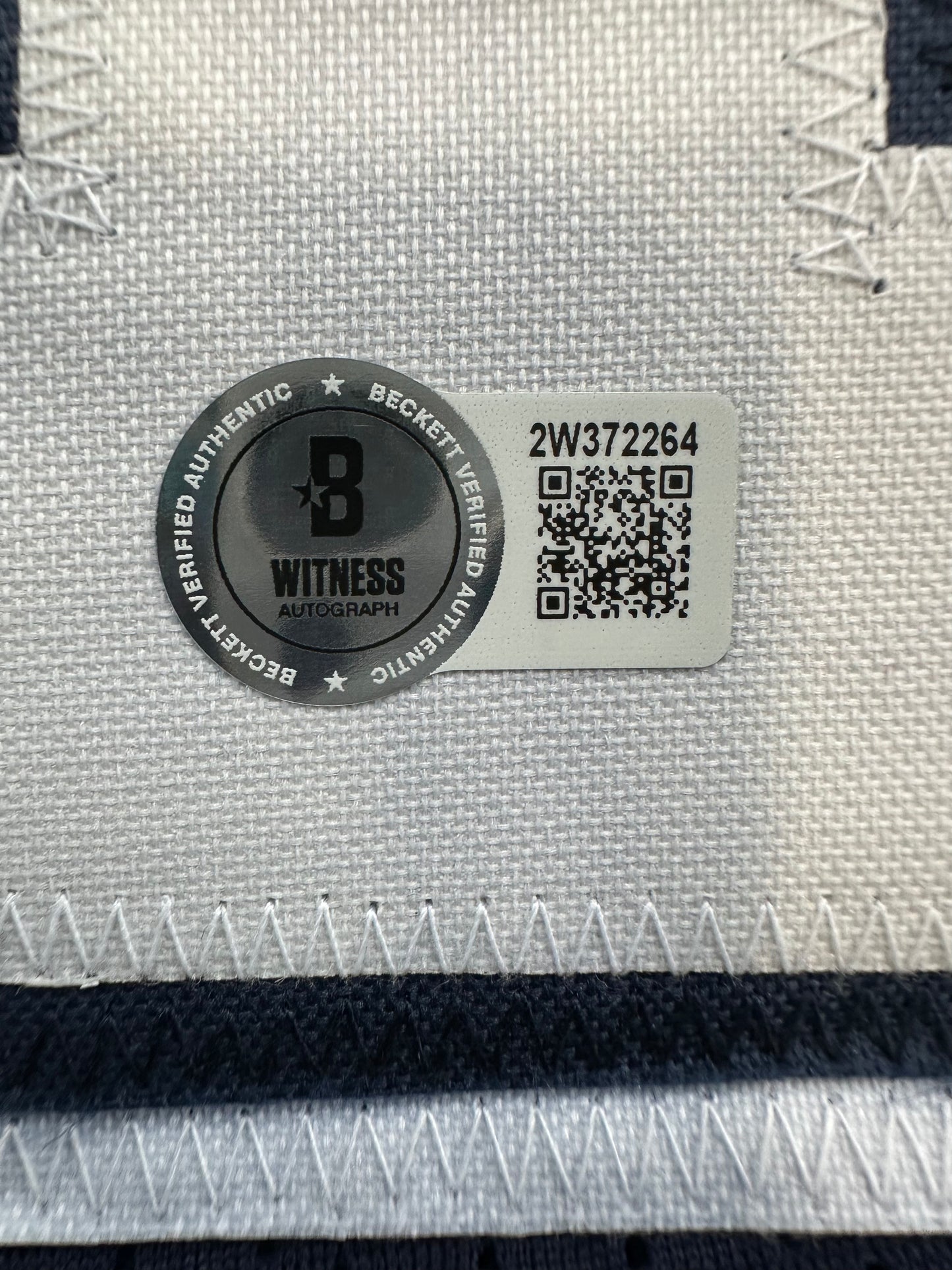 RANDY WHITE DALLAS COWBOYS SIGNED BLUE JERSEY w/HOF 94 INSCRIPTION BAS