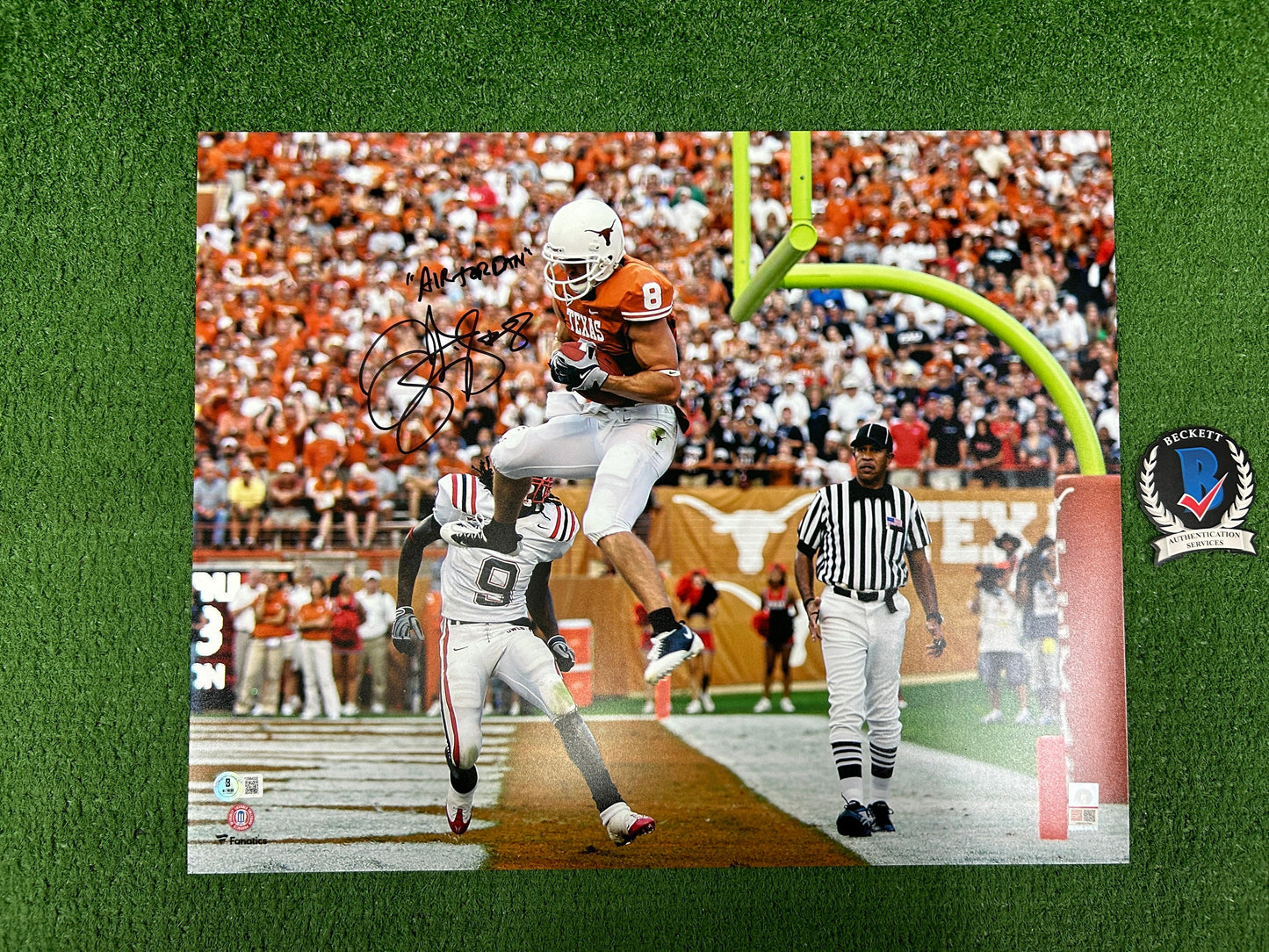 JORDAN SHIPLEY Texas Longhorns SIGNED 16x20 PHOTO w/AIR JORDAN INSC BAS COA
