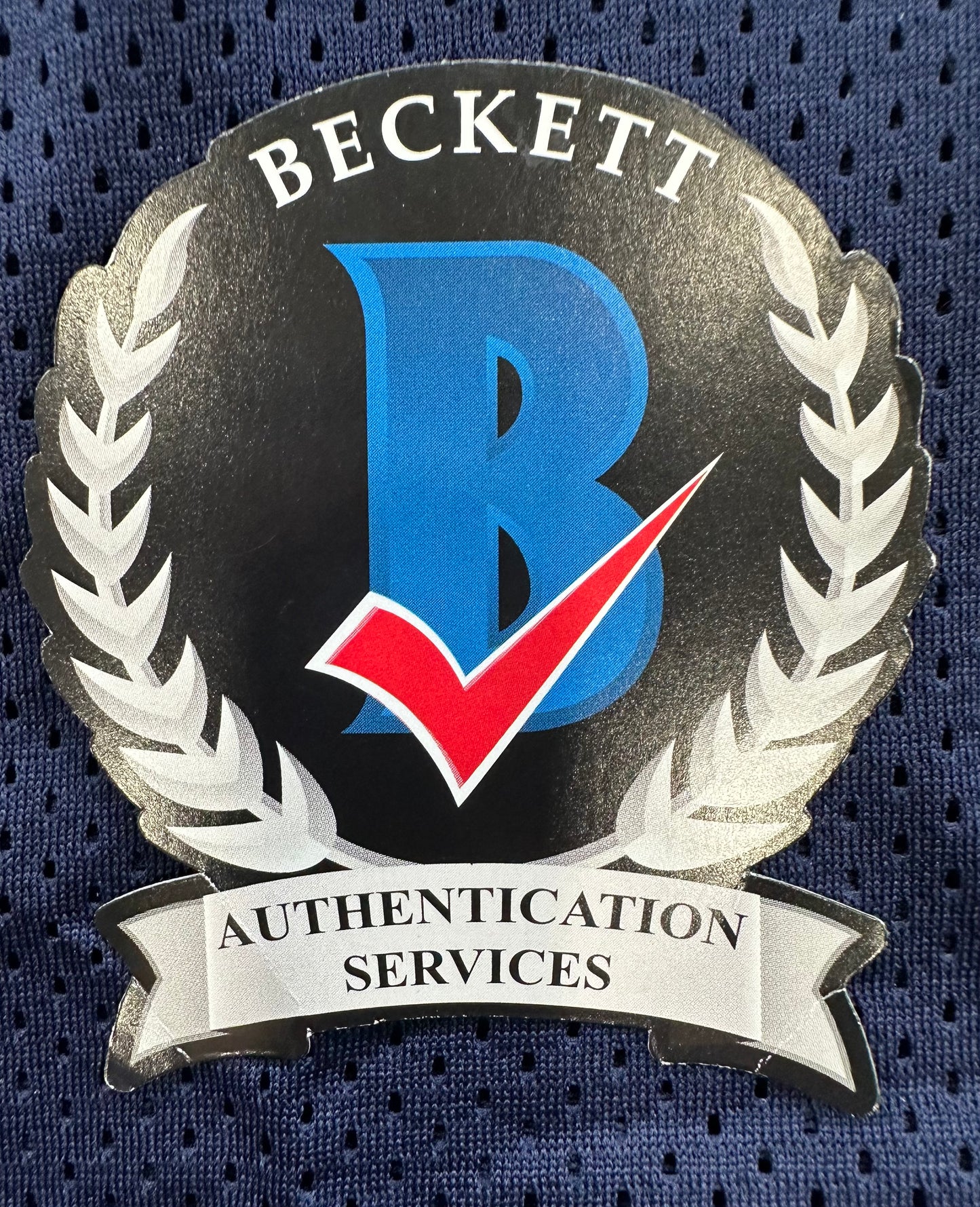 RANDY WHITE DALLAS COWBOYS SIGNED BLUE JERSEY w/HOF 94 INSCRIPTION BAS